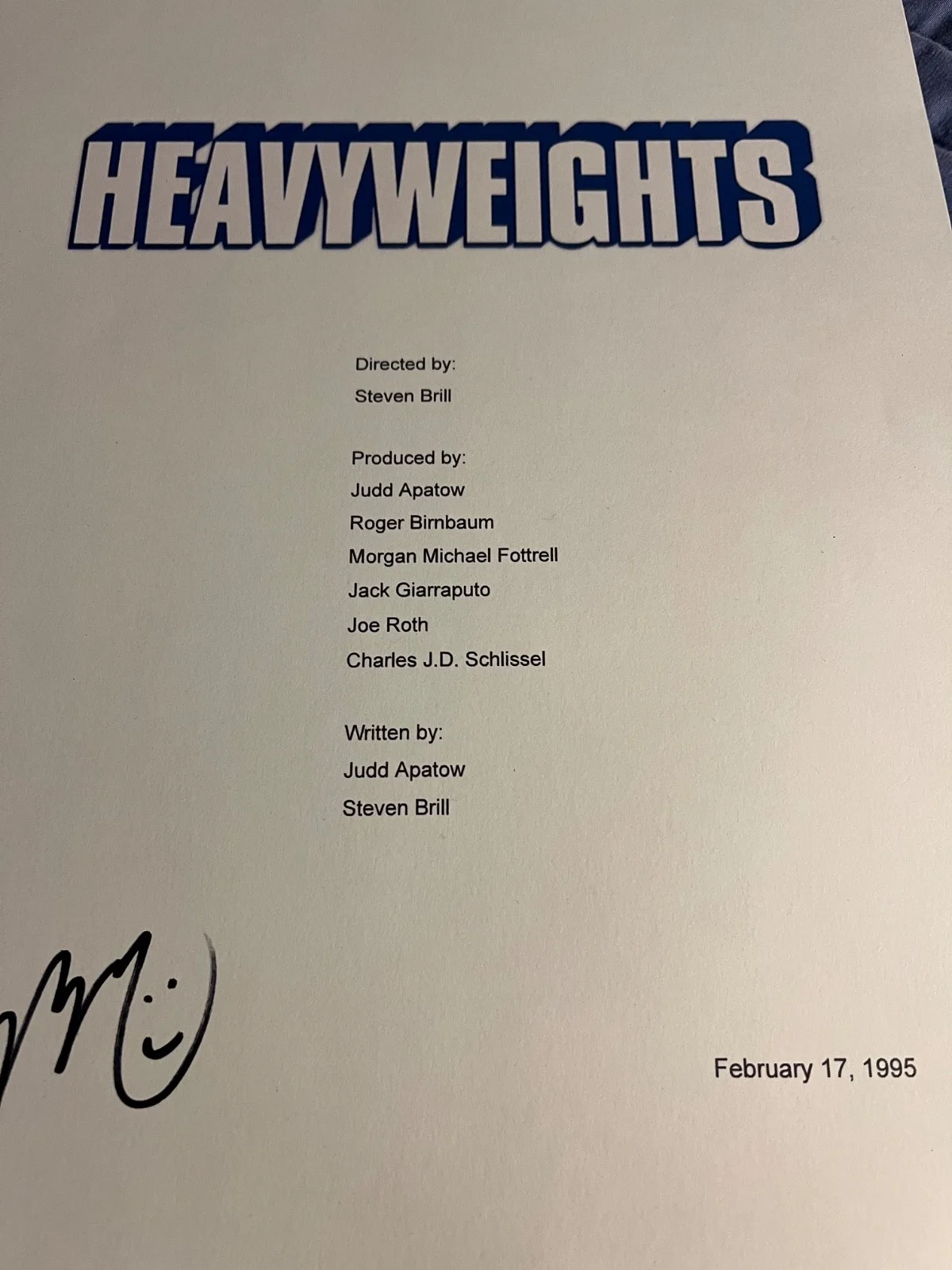 Keenan Thompson — Keenan Thompson Signed Autographed Heavyweights Movie Script Cover, image 3