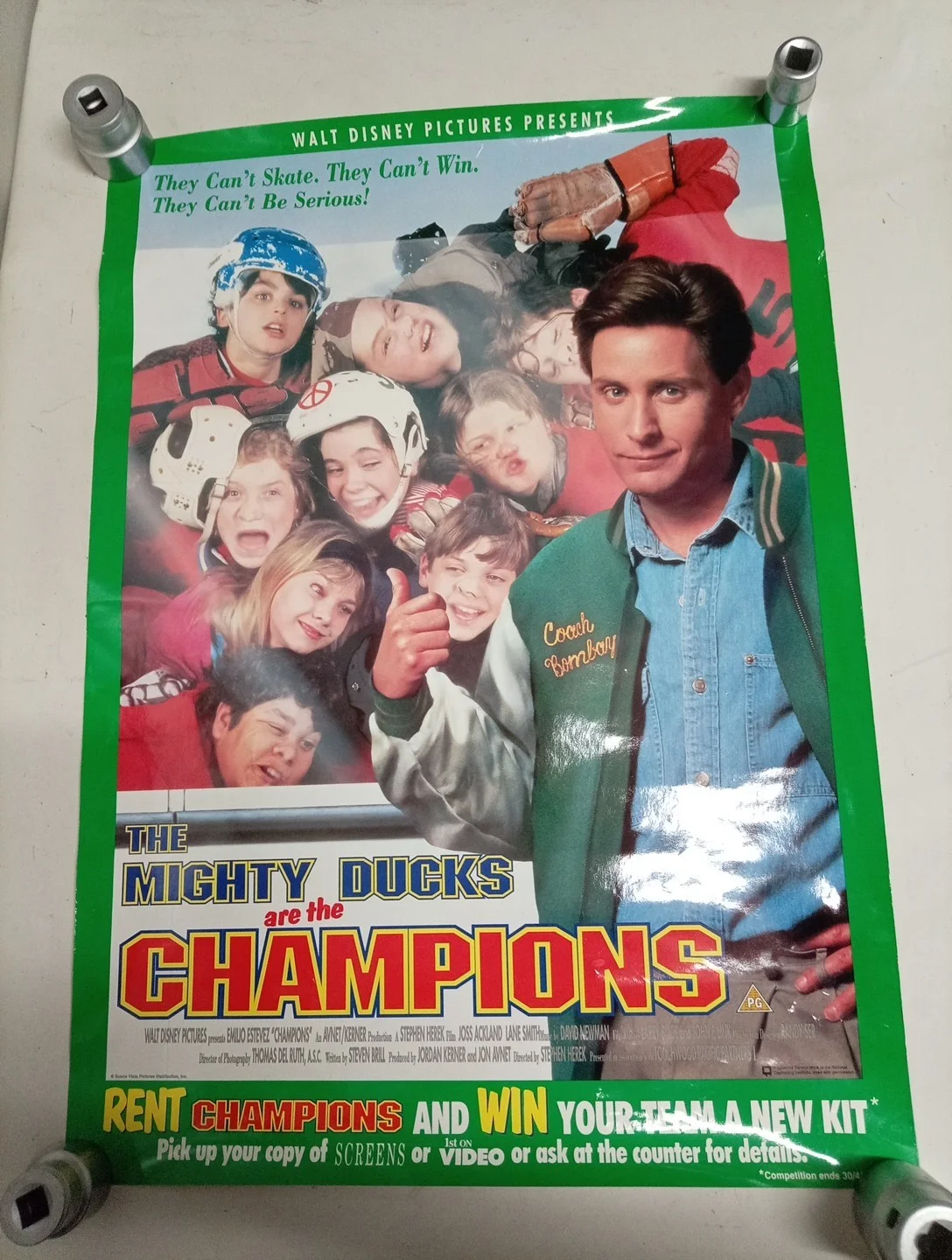 The Mighty Ducks Are The Champions Original Poster, image 2