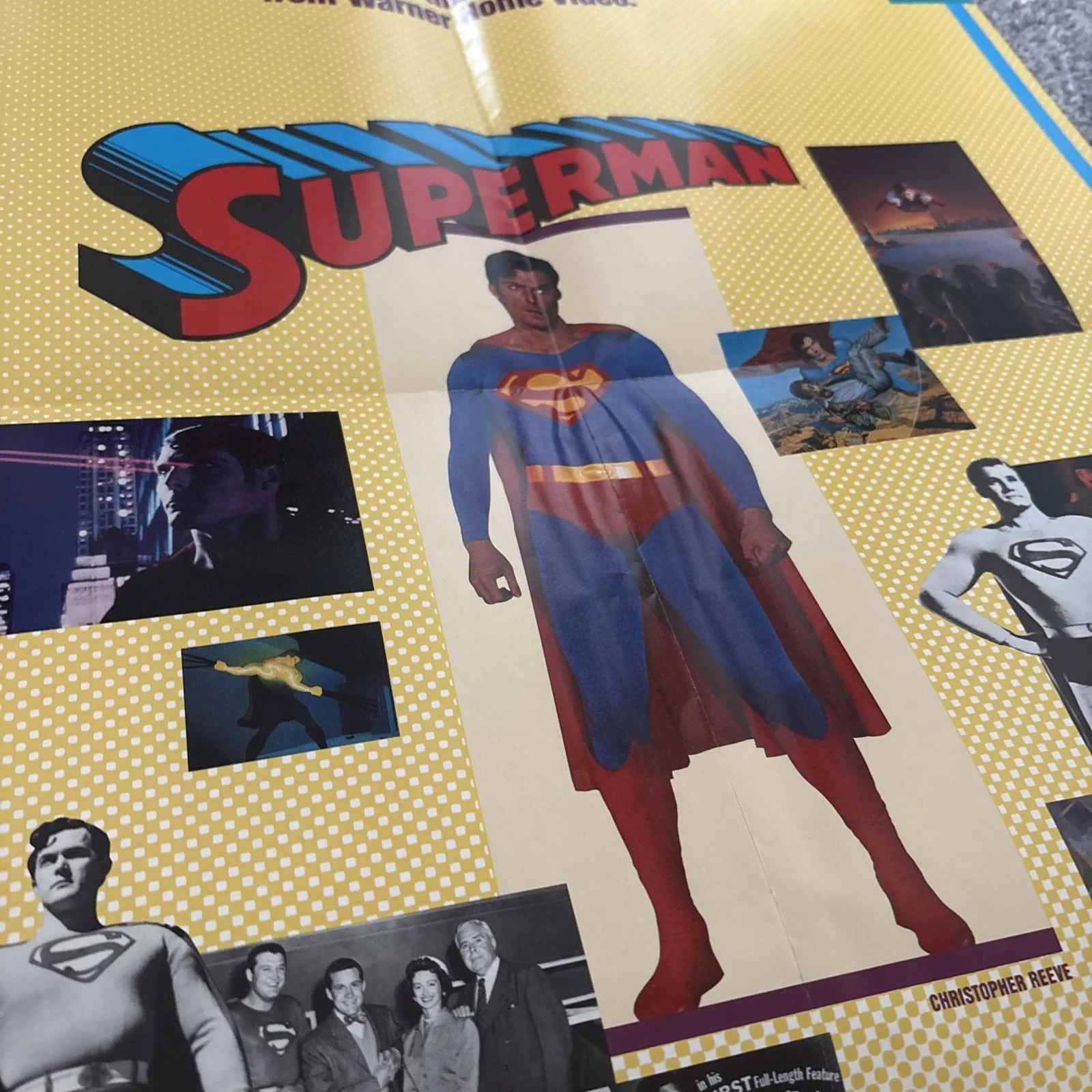 SUPERMAN 50TH BIRTHDAY 1987 Video Release POSTER DC Comics, image 5