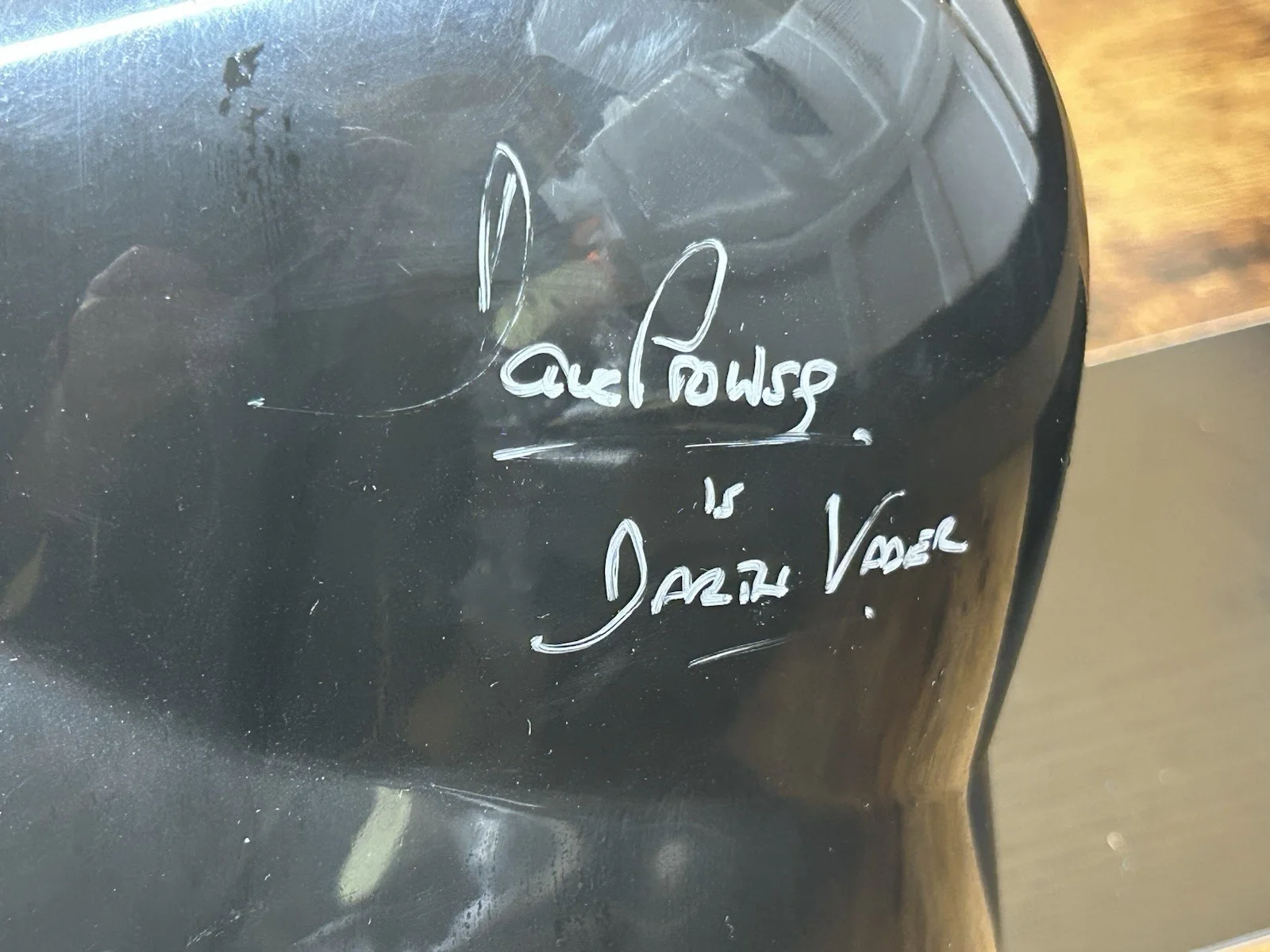 Star Wars Darth Vader Helmet Signed By Dave Prowse Rubies With Original Box, image 2