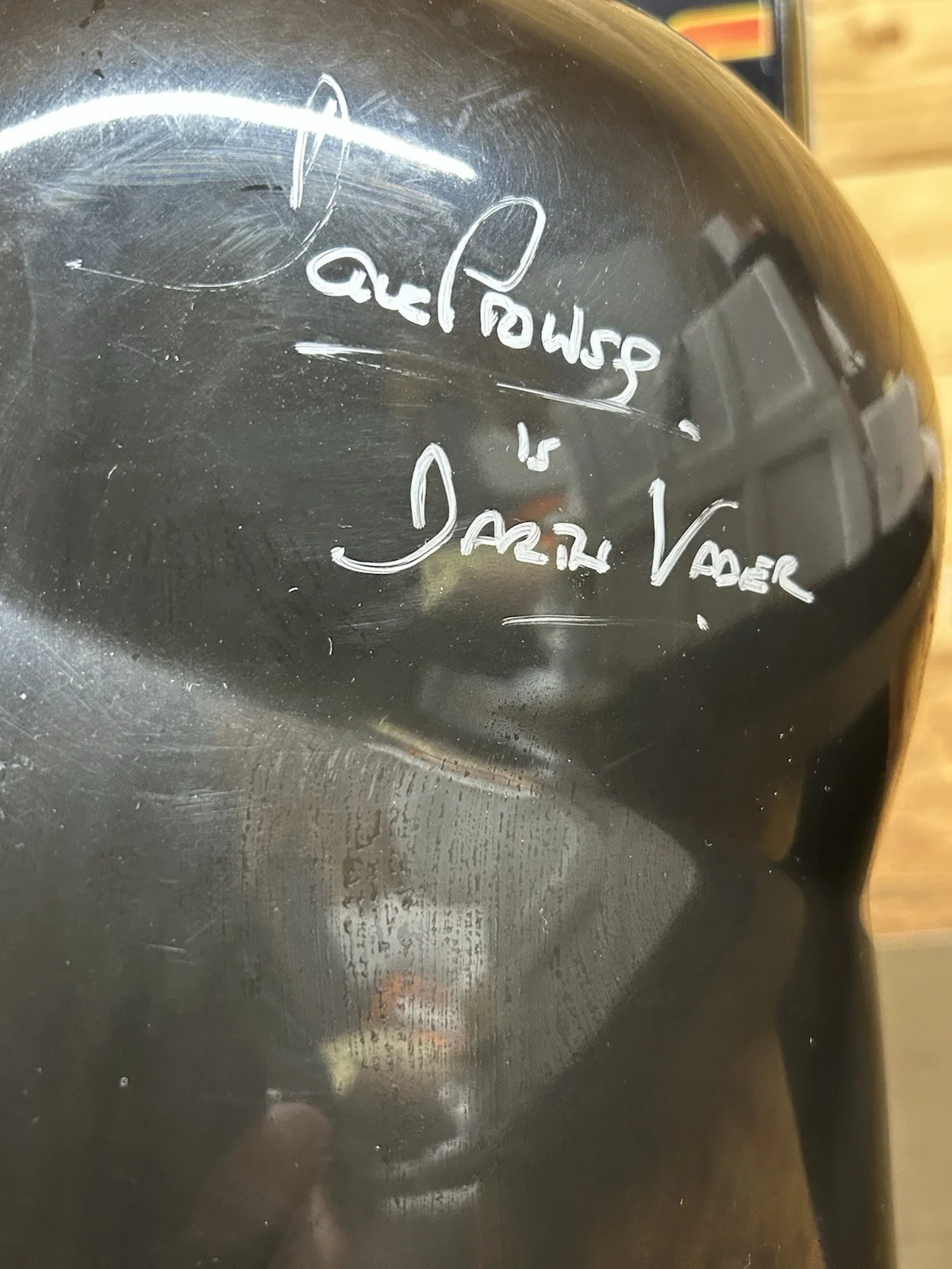 Star Wars Darth Vader Helmet Signed By Dave Prowse Rubies With Original Box, image 3