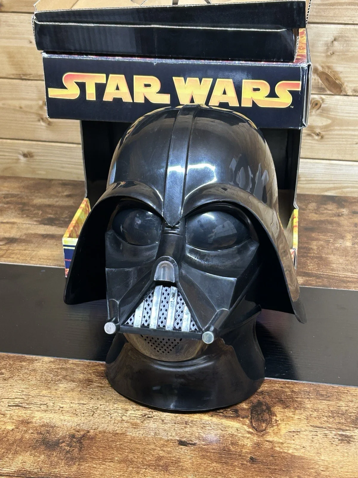 Star Wars Darth Vader Helmet Signed By Dave Prowse Rubies With Original Box, image 5