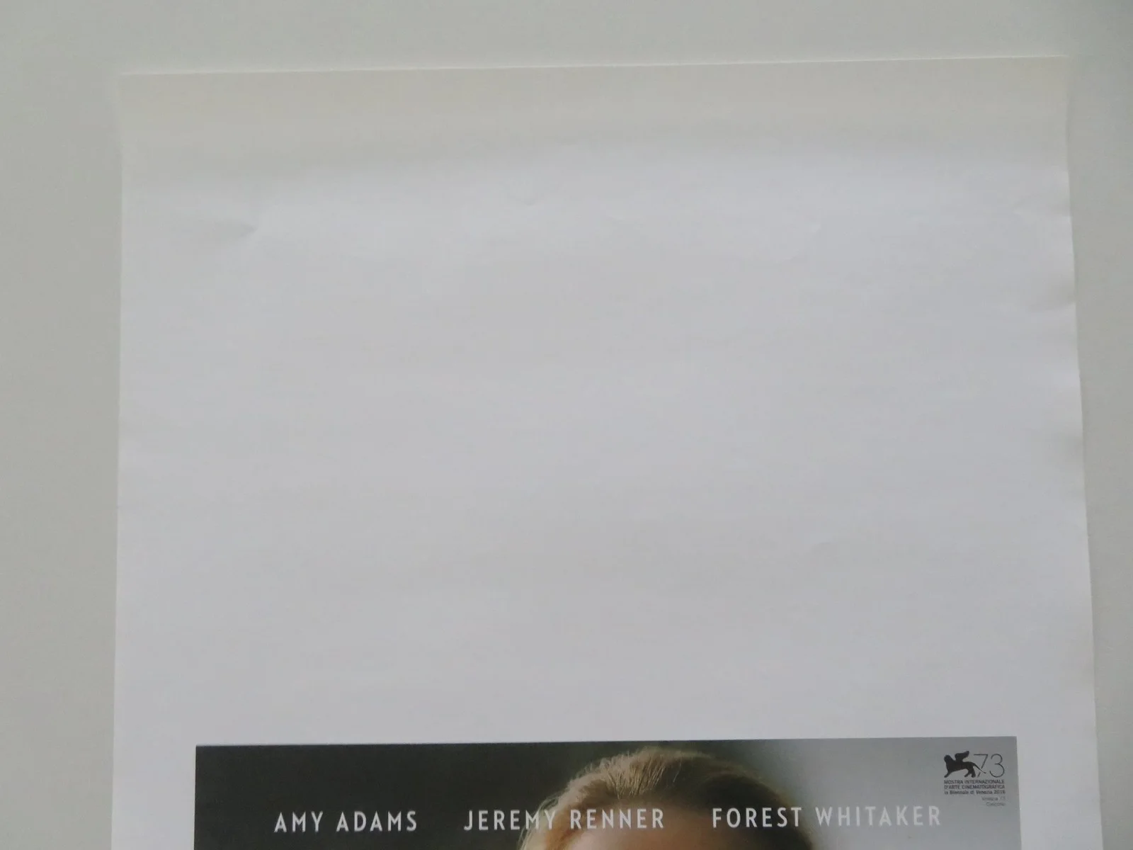 ARRIVAL ITALIAN LOCANDINA POSTER AMY ADAMS JEREMY RENNER 2016, изображение 2