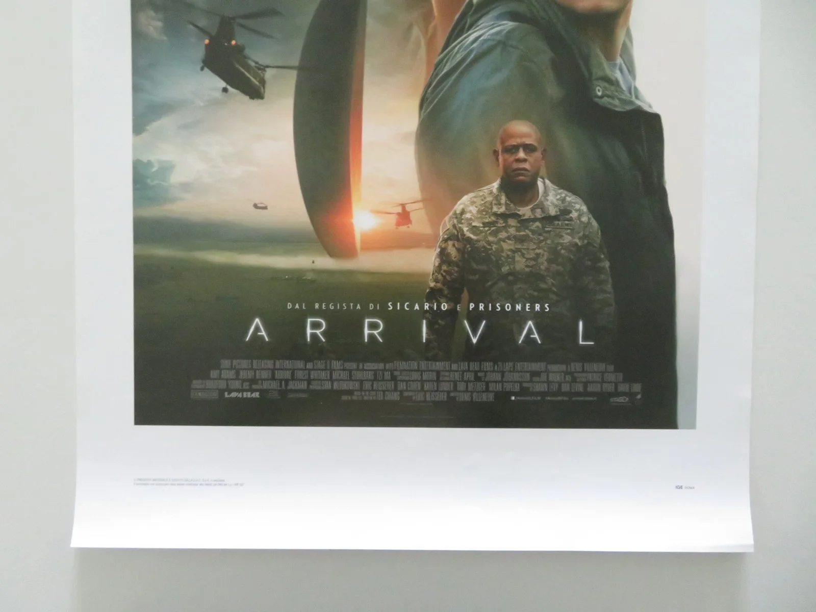 ARRIVAL ITALIAN LOCANDINA POSTER AMY ADAMS JEREMY RENNER 2016, изображение 4