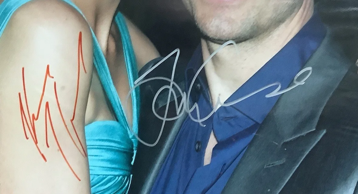 Katie Holmes & Tom Cruise Hand Signed Photo 8” x 10”, image 3