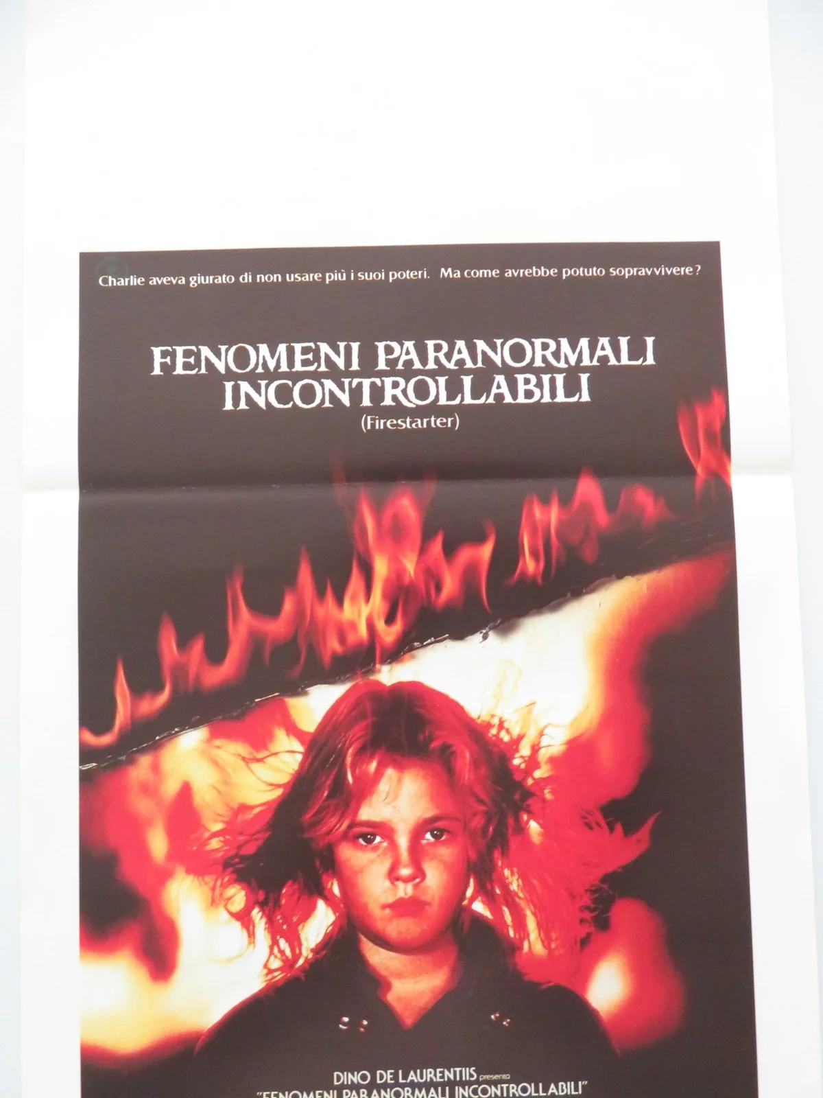 FIRESTARTER ITALIAN LOCANDINA POSTER DREW BARRYMORE DAVID KEITH KING 1984, image 3