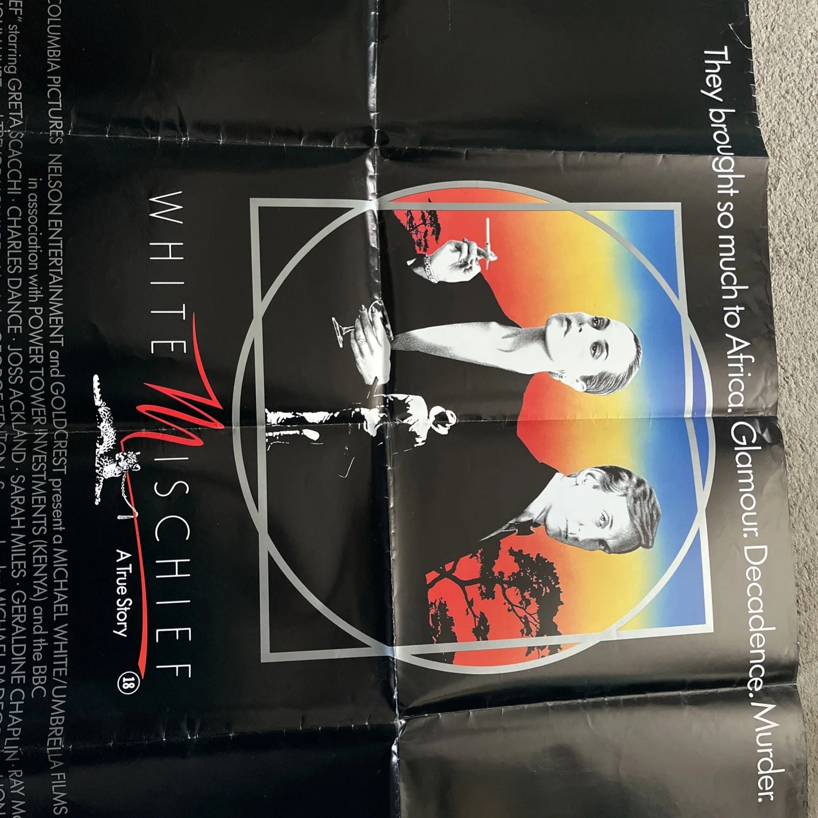 WHITE MISCHIEF (1988) original UK quad poster - Greta Scacchi, Charles Dance, изображение 2
