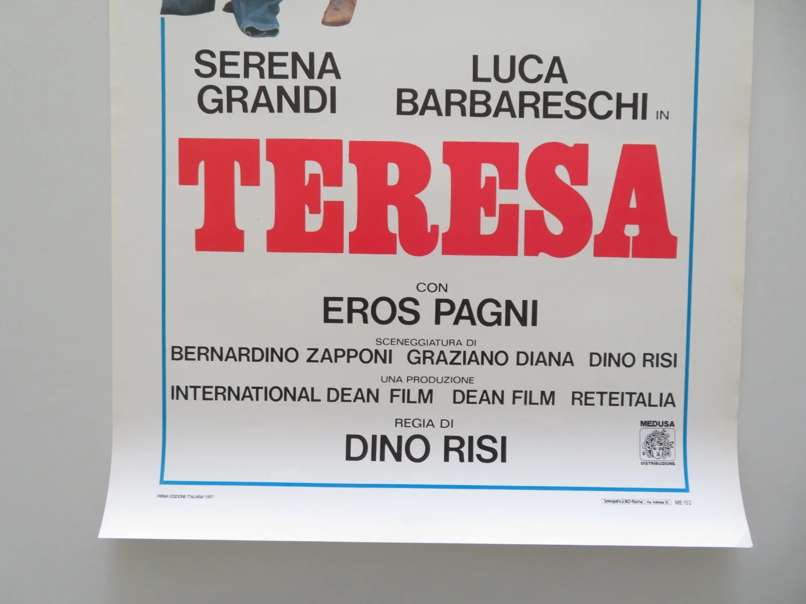 TERESA ITALIAN LOCANDINA POSTER SERENA GRANDI EROS PAGNI 1987, изображение 4