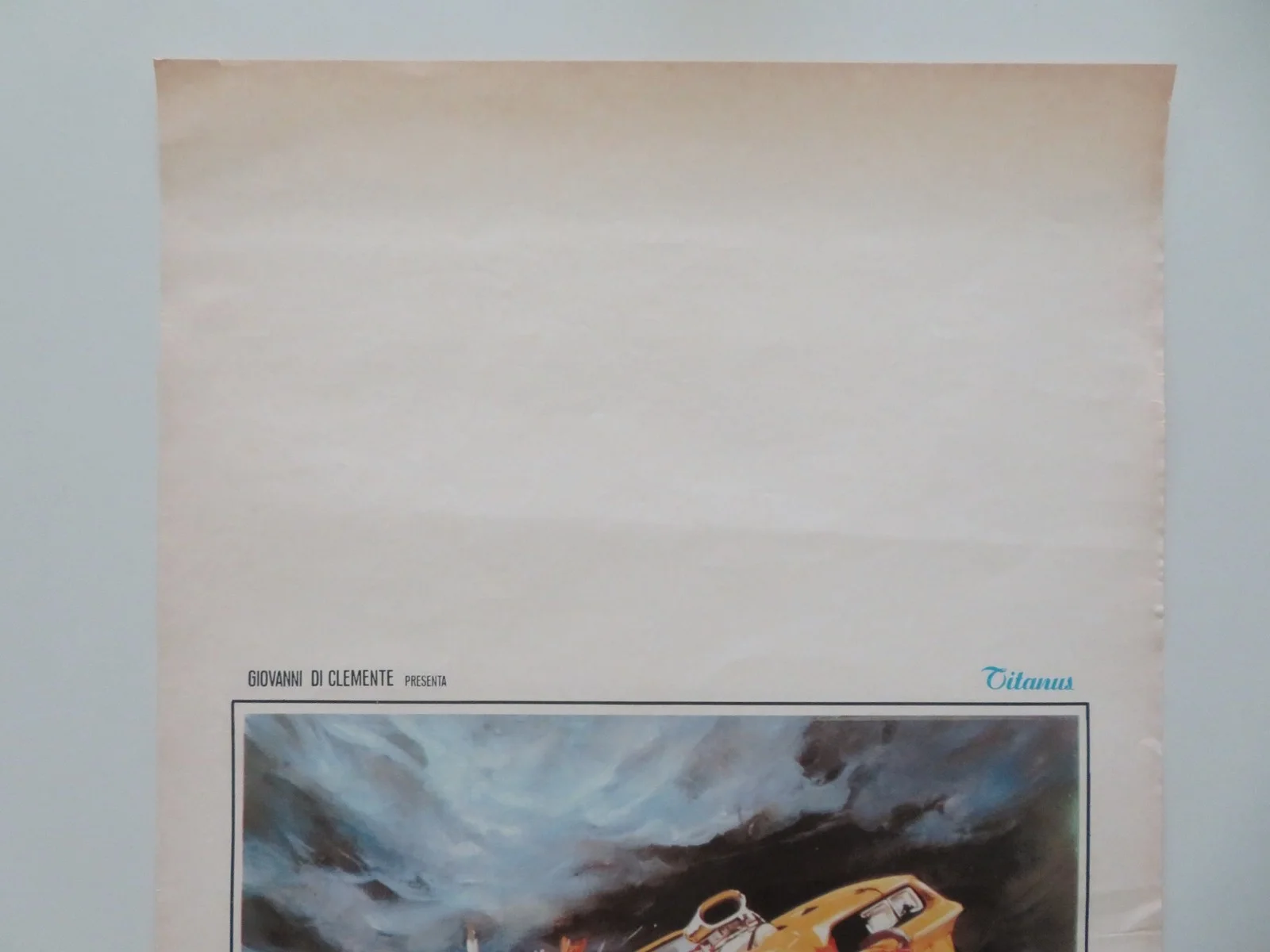 CAR CRASH ITALIAN LOCANDINA POSTER JOEY TRAVOLTA VITTORIO MEZZOGIORNO 1981, изображение 2
