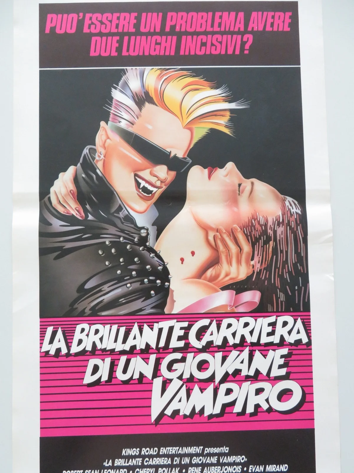 LA BRILLANTE CARRIERA DI UN GIOVANE VAMPIRO ITALIAN LOCANDINA POSTER 1988, изображение 3