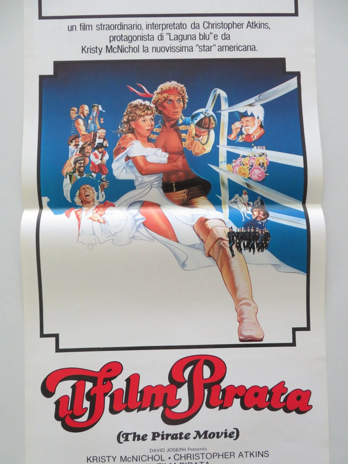 THE PIRATE MOVIE ITALIAN LOCANDINA POSTER MCNICHOL CHRISTOPHER ATKINS 1982, изображение 3