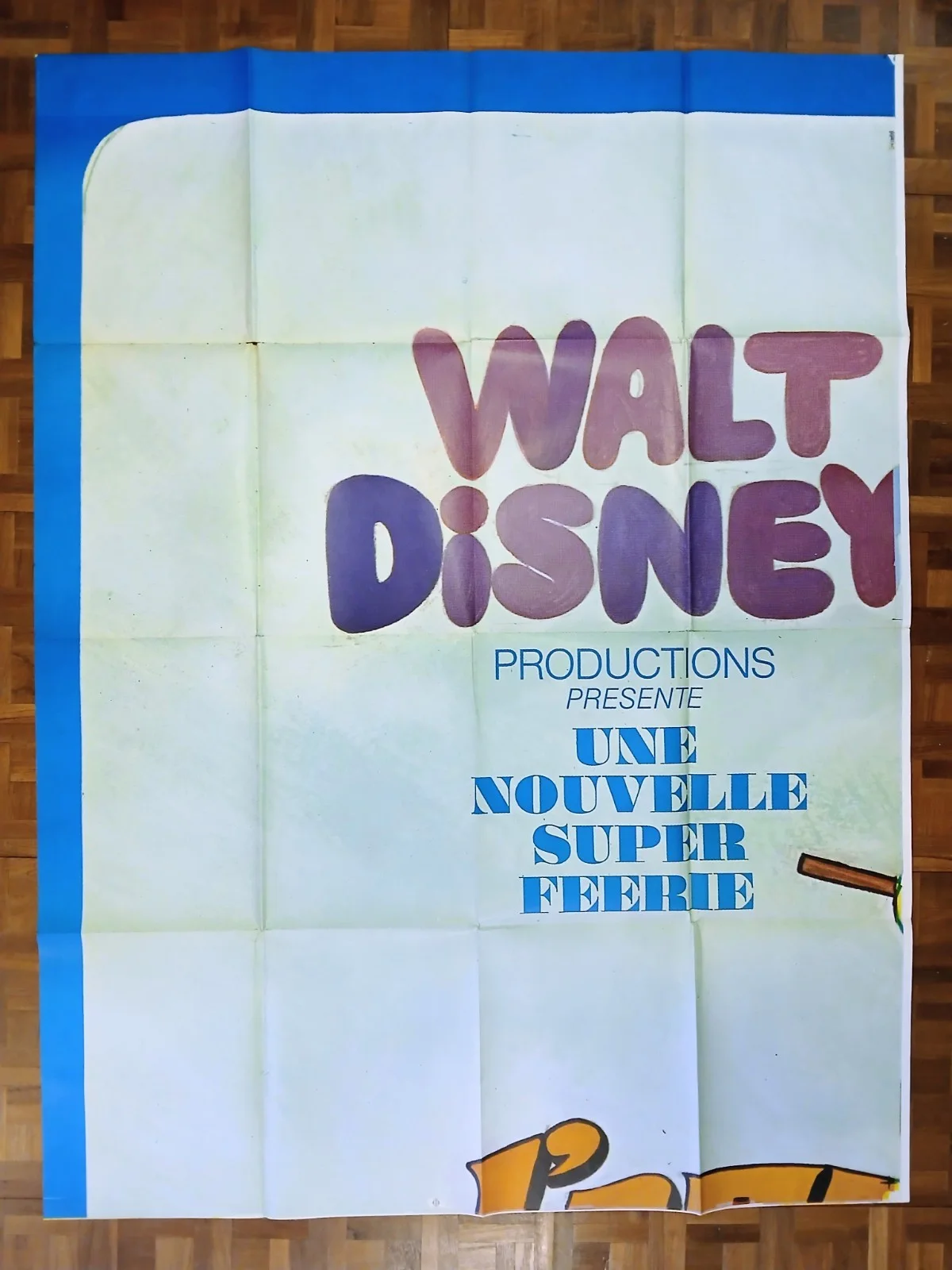 BEDKNOBS AND BROOMSTICKS (1971) original huge 320 x 360 cm French 6 panel poster, image 2