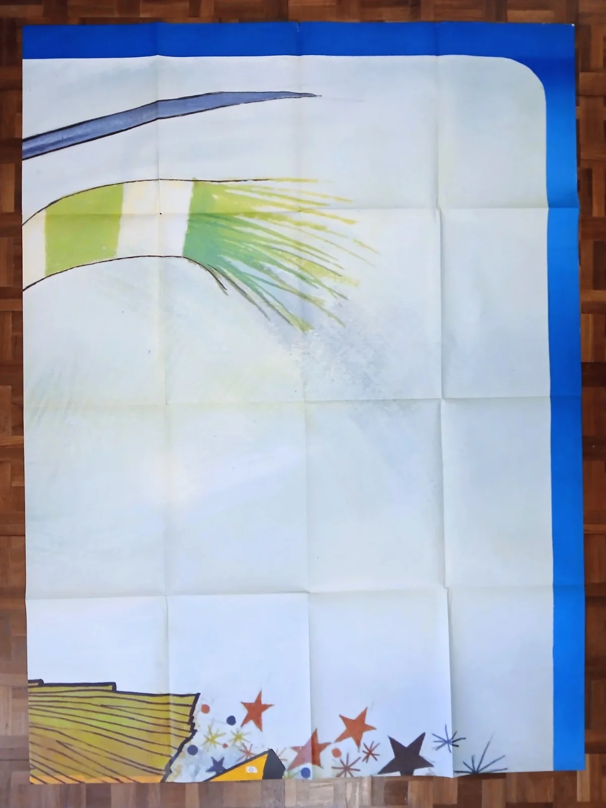 BEDKNOBS AND BROOMSTICKS (1971) original huge 320 x 360 cm French 6 panel poster, image 4
