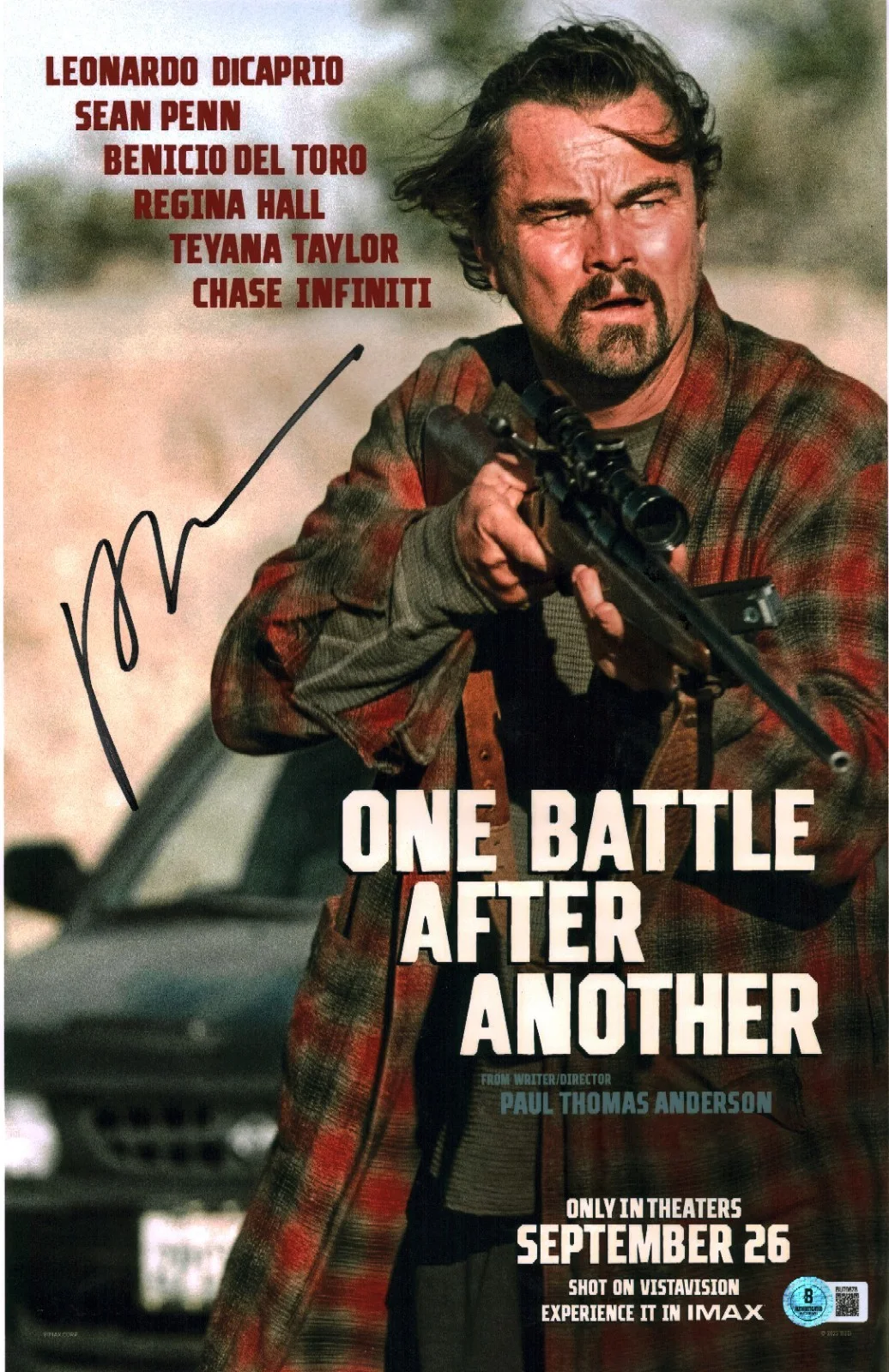 Paul Thomas Anderson — Paul Thomas Anderson Signed One Battle After Another 11x17 Photo Poster BAS COA
