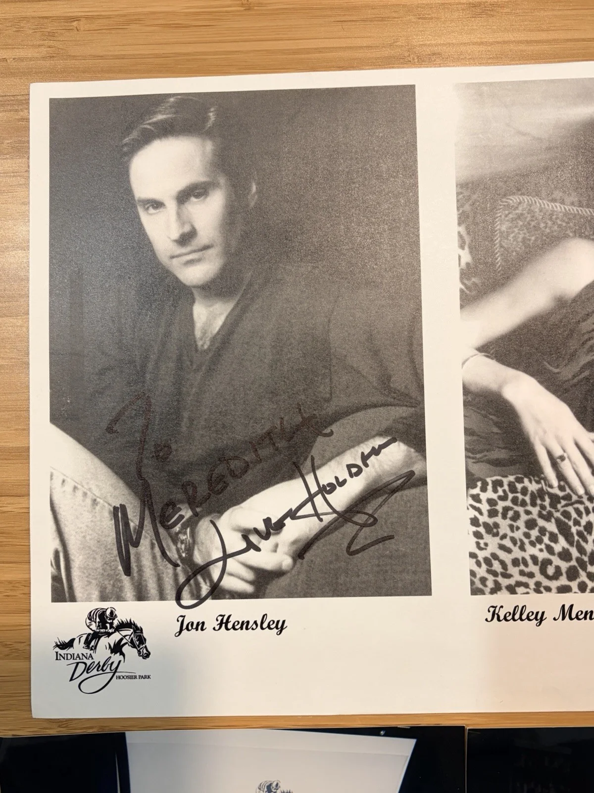 Jon, Kelley Hensley — As The World Turns Signed 8x11 Photograph, Jon & Kelley Hensley Autographed, image 2