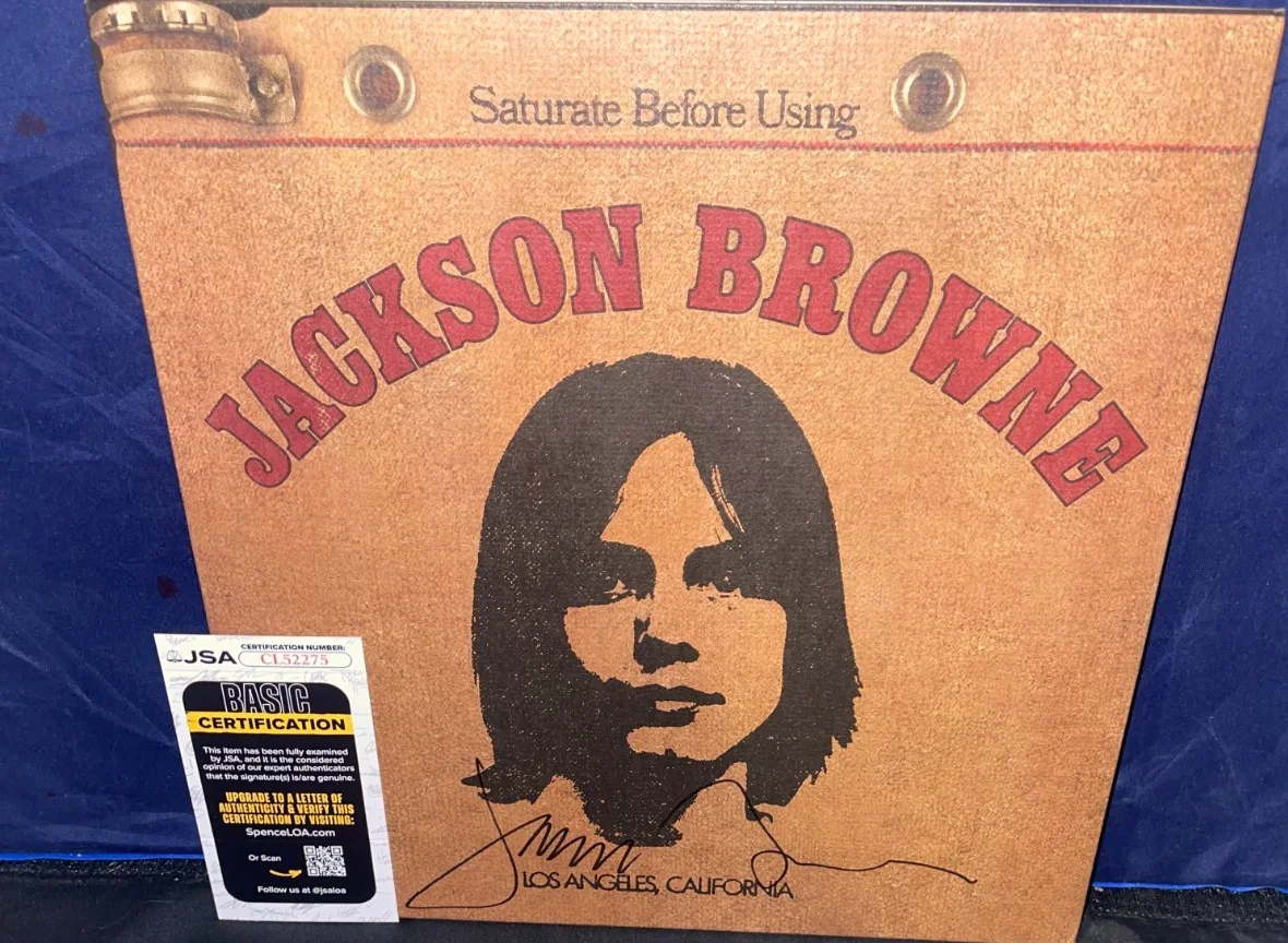 Jackson Browne Self Titled Signed Autographed Album Vinyl Record LP JSA, image 2