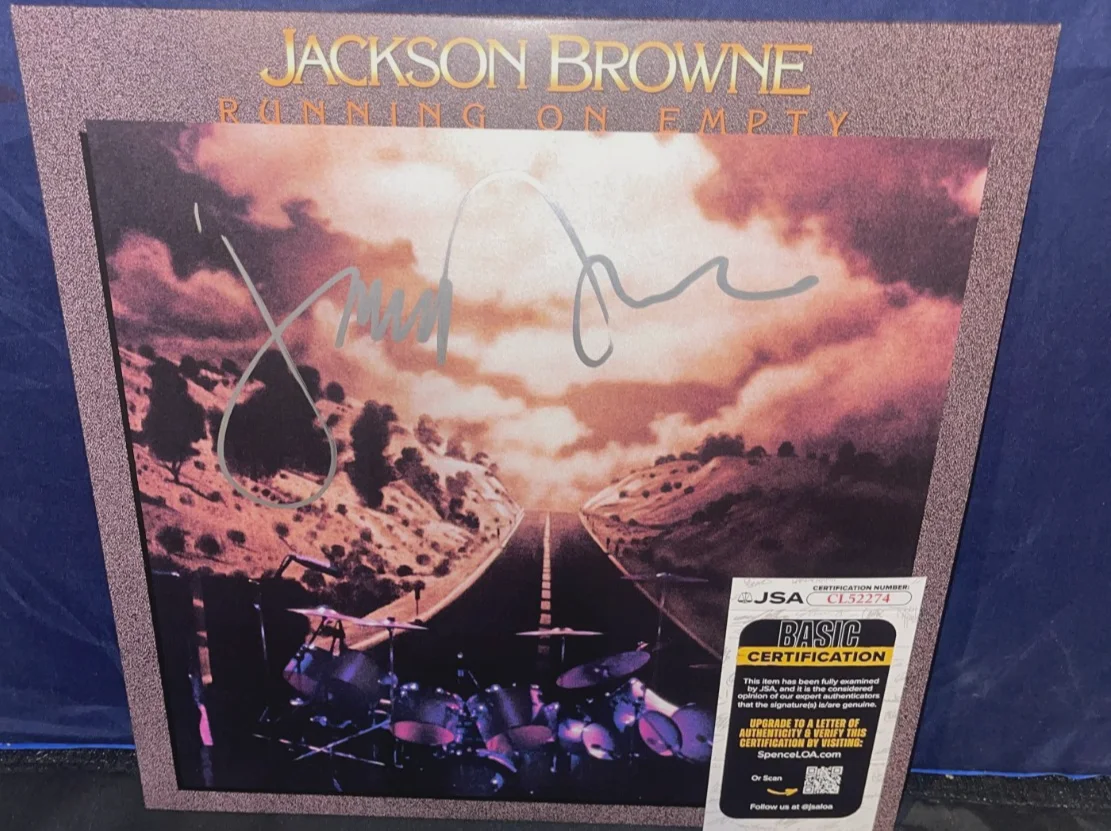 Jackson Browne Running On Empty Signed Autographed Album Vinyl LP JSA, image 2