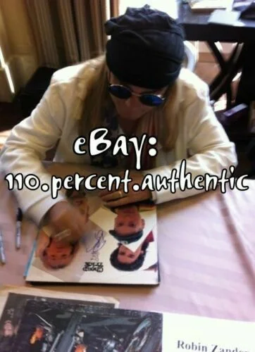 CHEAP TRICK x2 ROBIN ZANDER RICK NEILSEN SIGNED STANDING ON THE EDGE LP *PROOF*, изображение 3