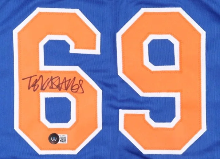 Tekashi 6ix9ine SIGNED Custom New York Mets Style 69 Jersey 〰️ Beckett Hologram, изображение 2