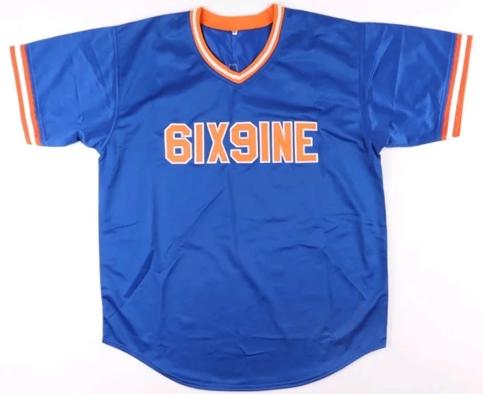 Tekashi 6ix9ine SIGNED Custom New York Mets Style 69 Jersey 〰️ Beckett Hologram, изображение 3