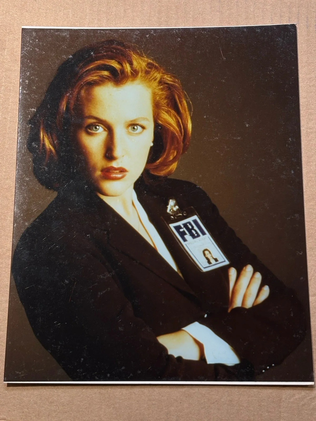 3 X Vintage THE X-FILES Gloss B&W And Colour 8x10” Photo Mulder & Scully, изображение 4