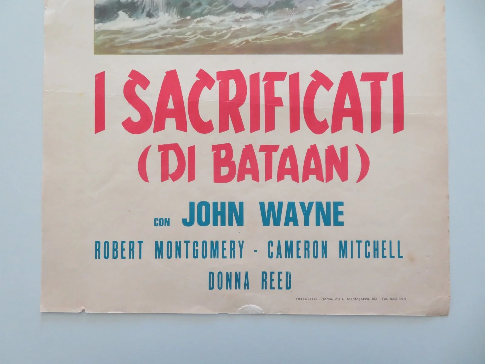 THEY WERE EXPENDABLE ITALIAN LOCANDINA POSTER JOHN WAYNE ROBERT MONTGOMERY 1960s, image 4