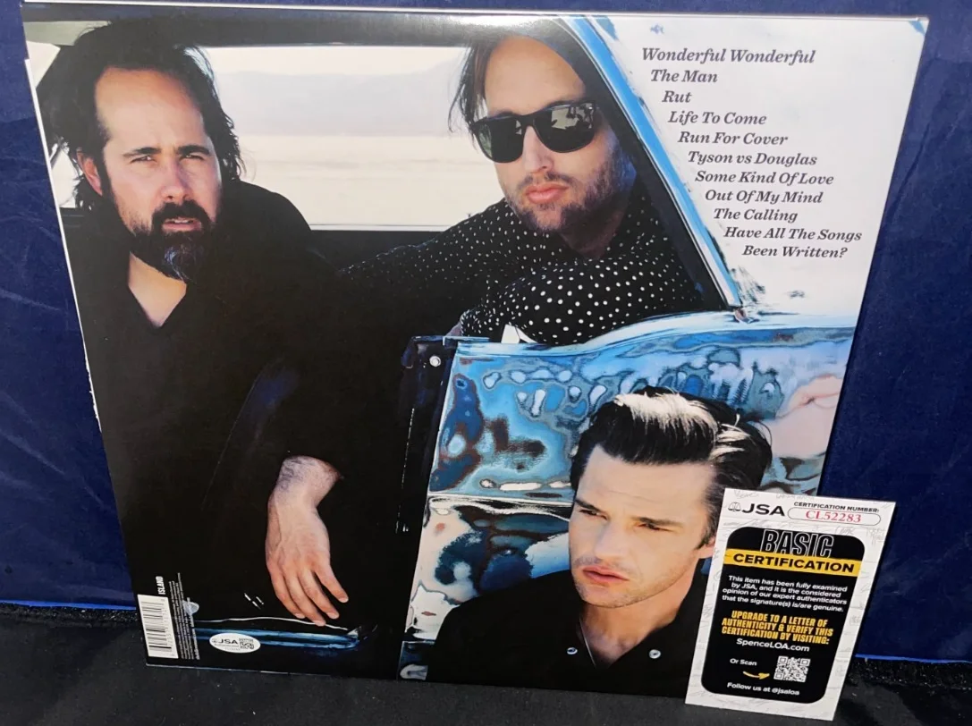 Brandon Flowers The Killers Wonderful Wonderful Signed Autographed Album JSA, изображение 2