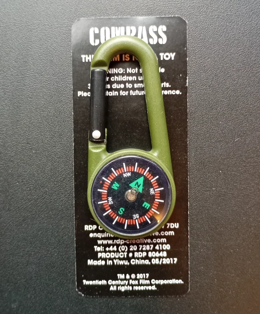 WAR FOR THE PLANET OF THE APES COMPASS CARABINER 2017 NEW CARDED BAGGED, изображение 4