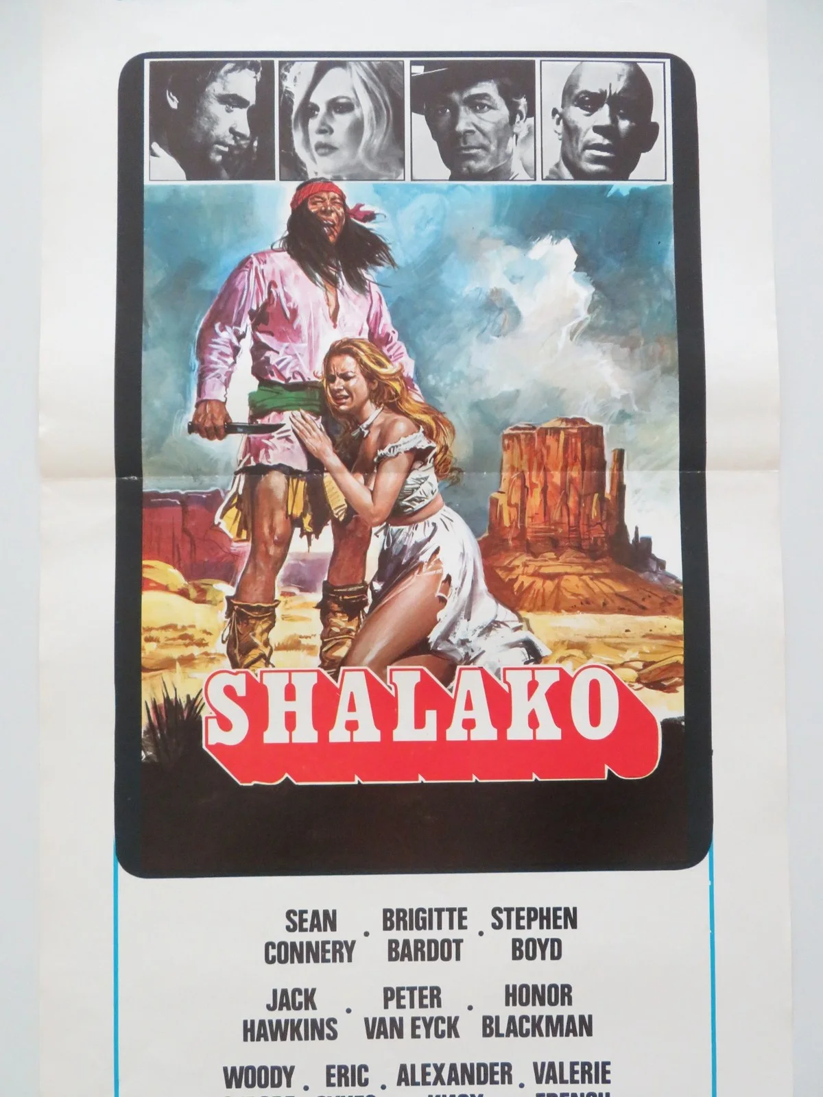 SHALAKO ITALIAN LOCANDINA POSTER SEAN CONNERY BRIGITTE BARDOT 1968, изображение 3