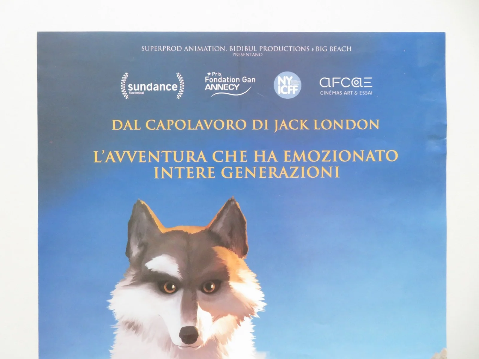WHITE FANG ITALIAN LOCANDINA POSTER TONI SERVILLO PAUL GIAMATTI 2018, изображение 2