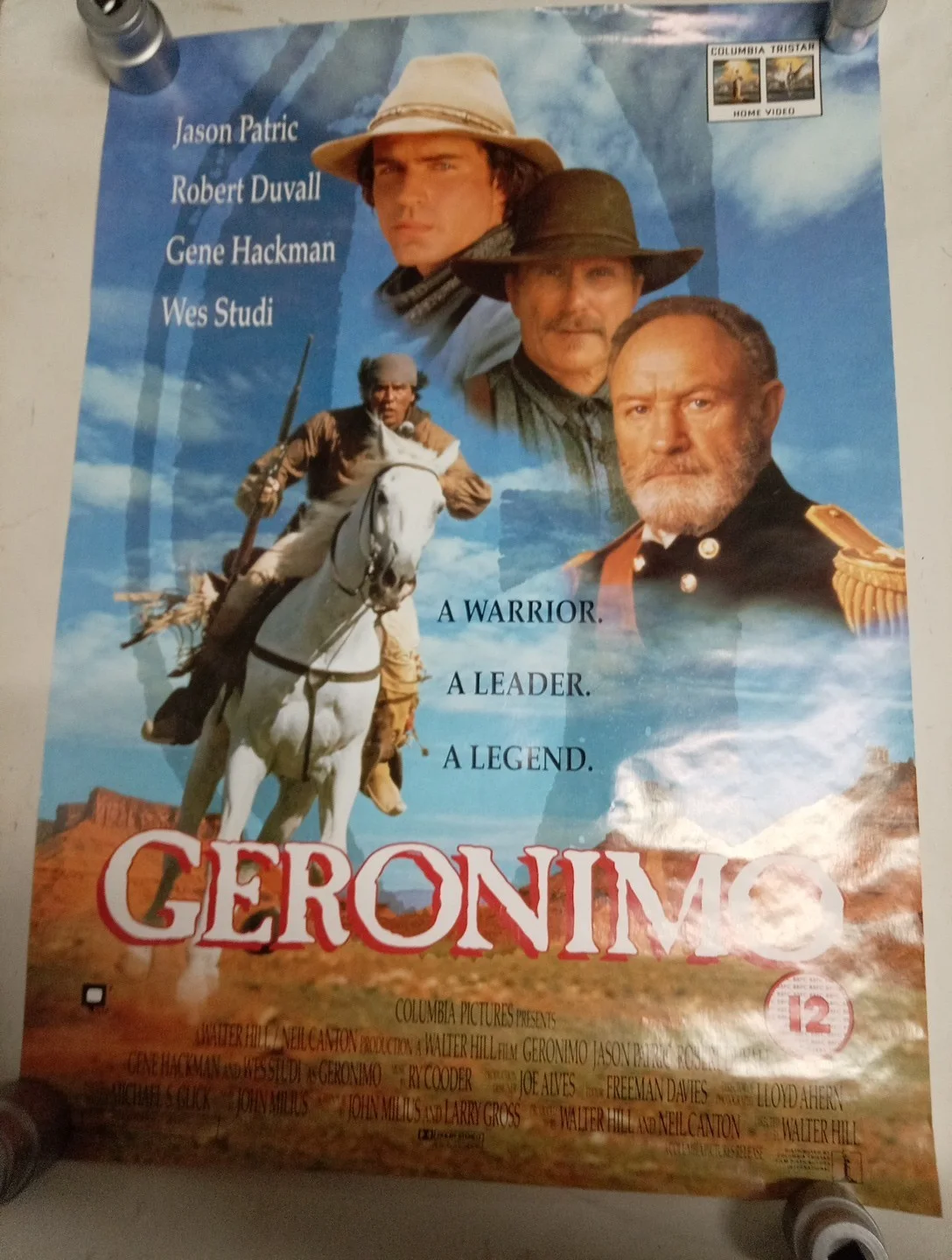 GERONIMO: AN AMERICAN LEGEND VHS VIDEO POSTER GENE HACKMAN ROBERT DUVALL 1993, image 4