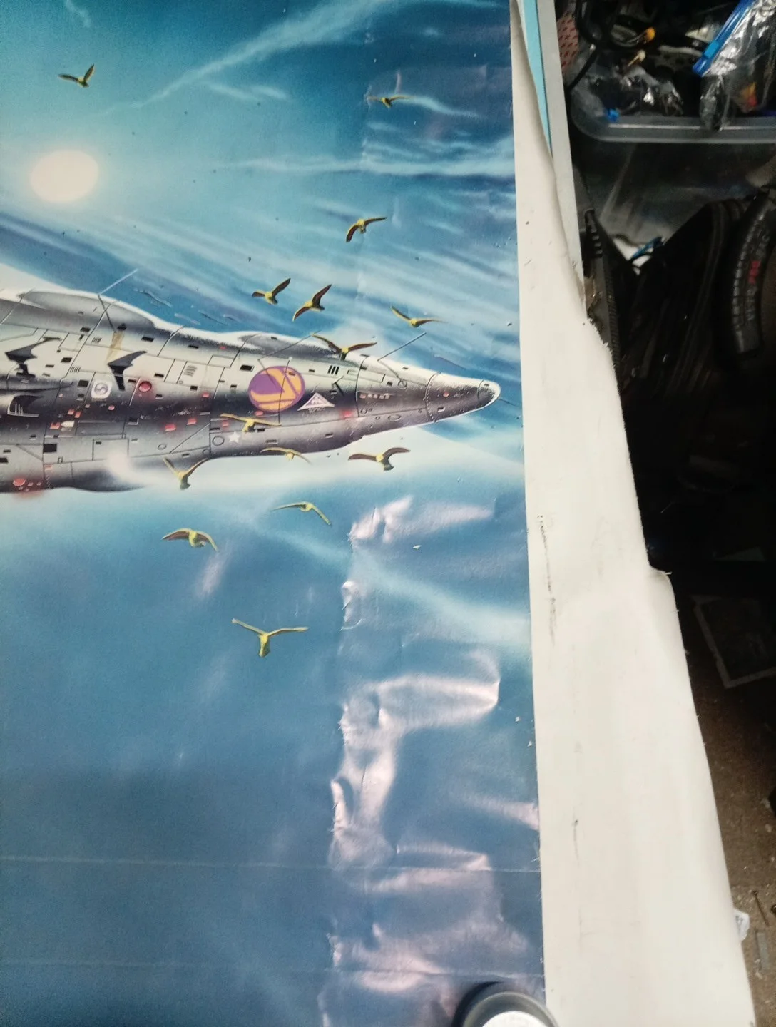 The Legend of GX118" by Tim White, Science Fiction Montly Poster 1975, изображение 5