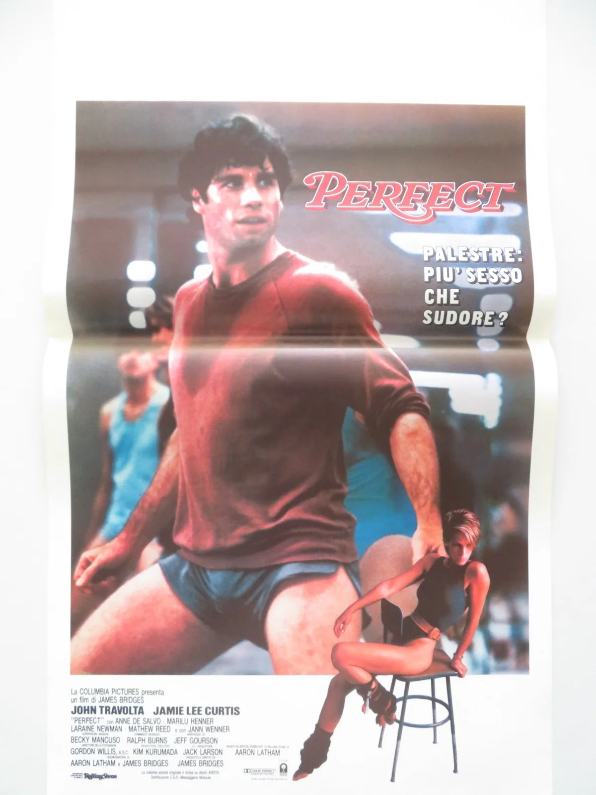 PERFECT ITALIAN LOCANDINA POSTER JOHN TRAVOLTA JAMIE LEE CURTIS 1985, изображение 3