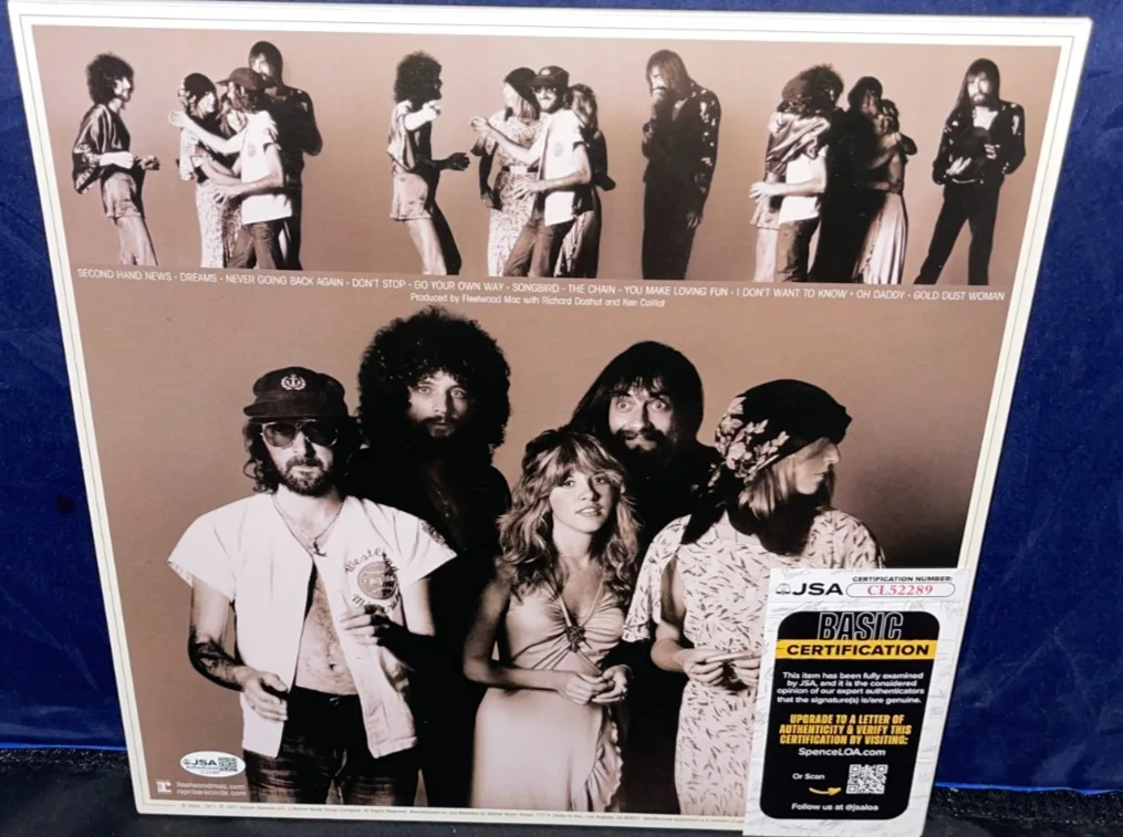 Mick Fleetwood Rumours Fleetwood Mac Signed Autographed Album Vinyl Record JSA 2, изображение 2