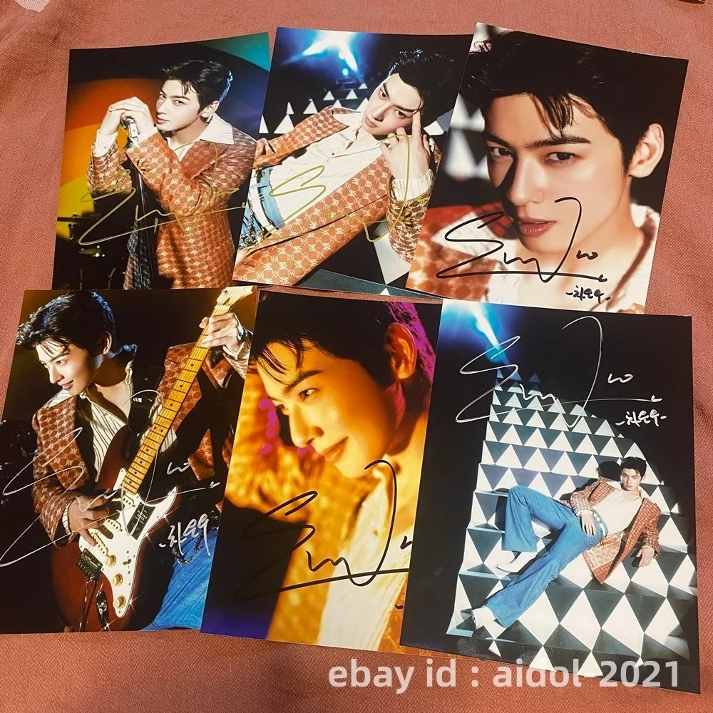 ASTRO Cha EunWoo Autographed Photo ELSE 5*7 Autographs K-POP Collectibles 2026, image 2