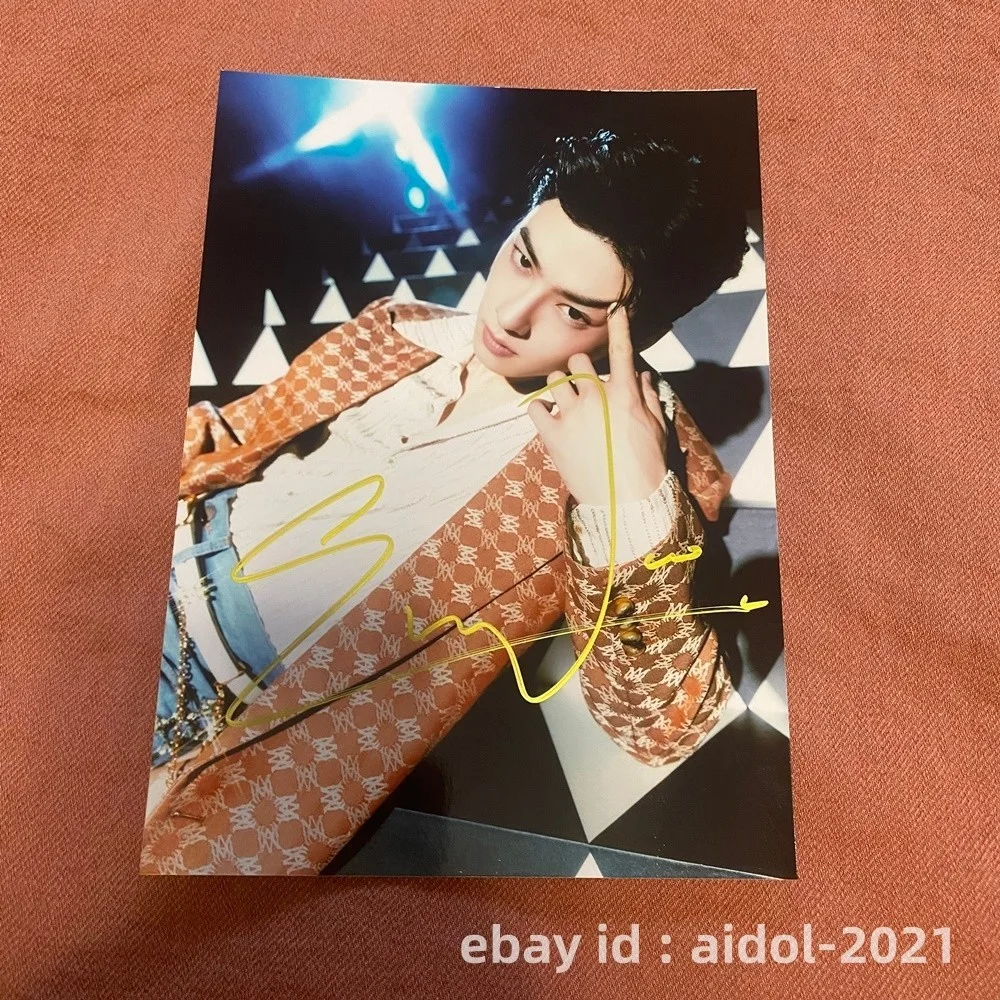 ASTRO Cha EunWoo Autographed Photo ELSE 5*7 Autographs K-POP Collectibles 2026, image 3