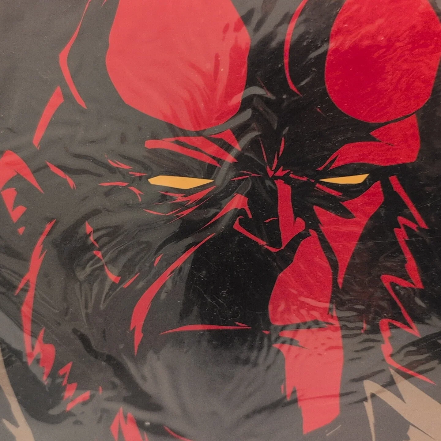 Edward Yang — Signed Edward Yang Hellboy Picture Thick Cardstock 11x14 RARE Not Authenticated, image 3