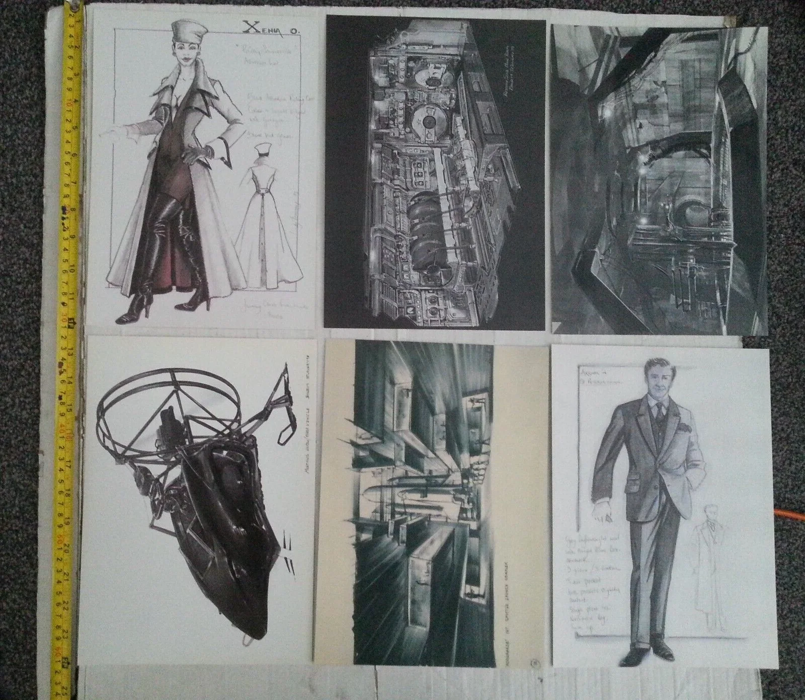 12 x JAMES BOND 007 FILM CONCEPT / SKETCH CARDS PRINTS, изображение 4