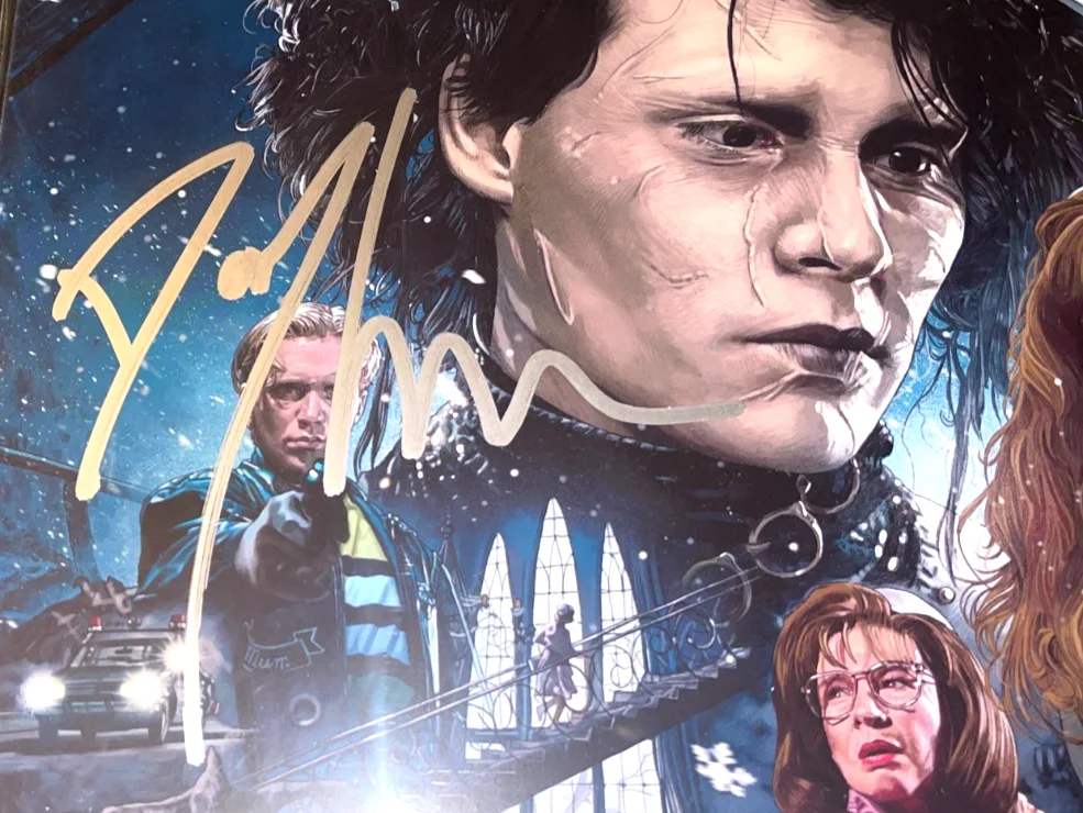 Danny Elfman Edward Scissorhands Movie Soundtrack Signed Vinyl Record Album JSA, изображение 2