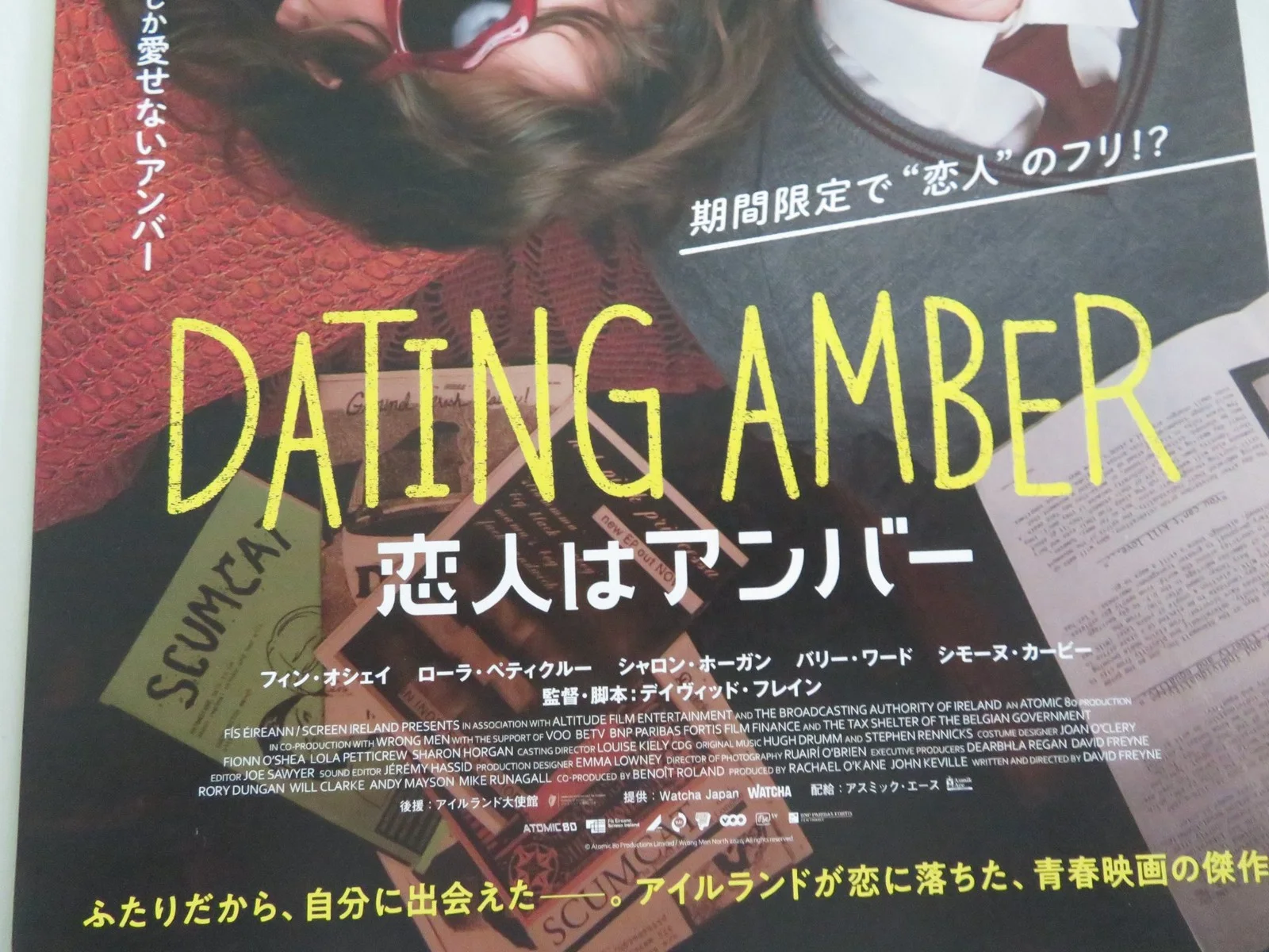 DATING AMBER JAPANESE CHIRASHI (B5) POSTER FIONN O'SHEA LOLA PETTICREW 2020, изображение 2