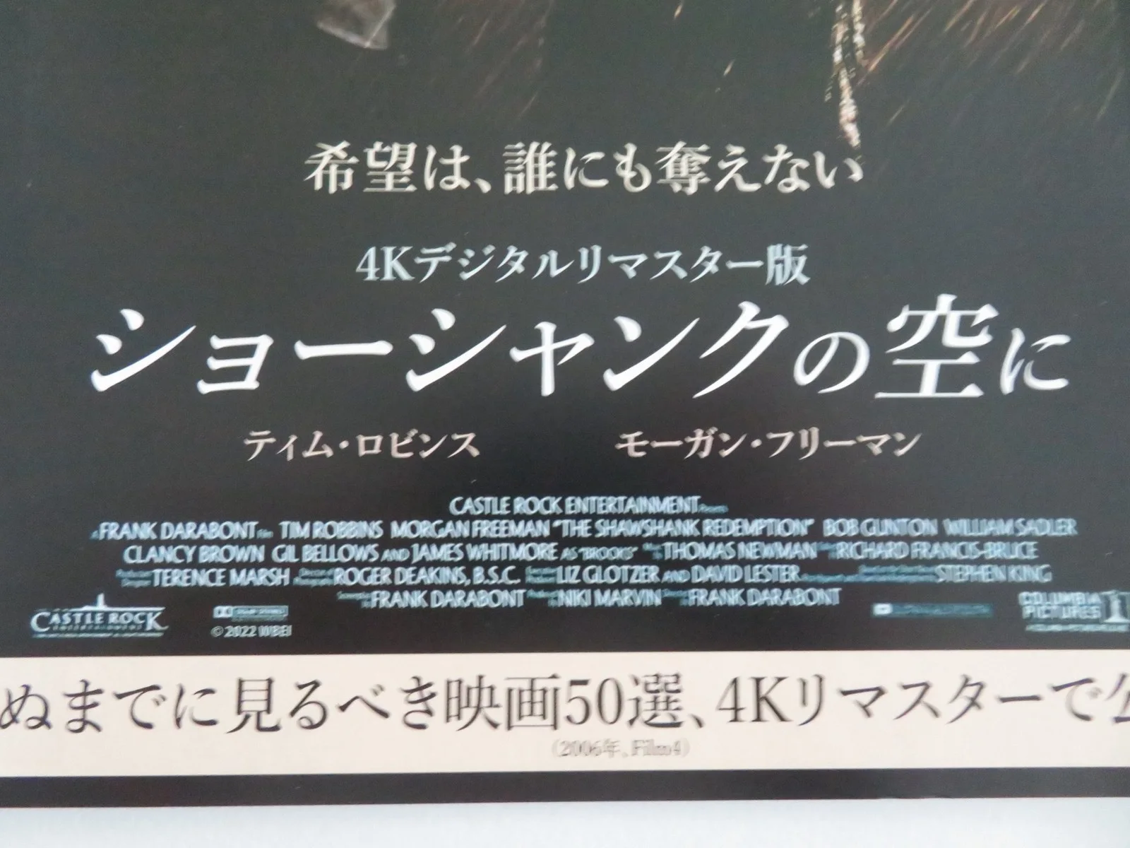 THE SHAWSHANK REDEMPTION 4K JAPANESE CHIRASHI (B5) POSTER KING ROBBINS R2022, image 2