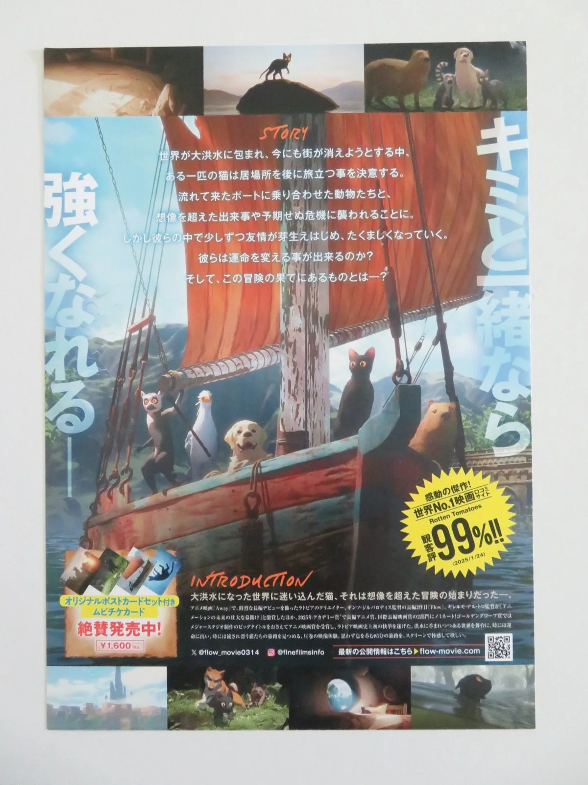 FLOW - A JAPANESE CHIRASHI (B5) POSTER GINTS ZILBALODIS THOMAS OLDMAN 2024, image 3