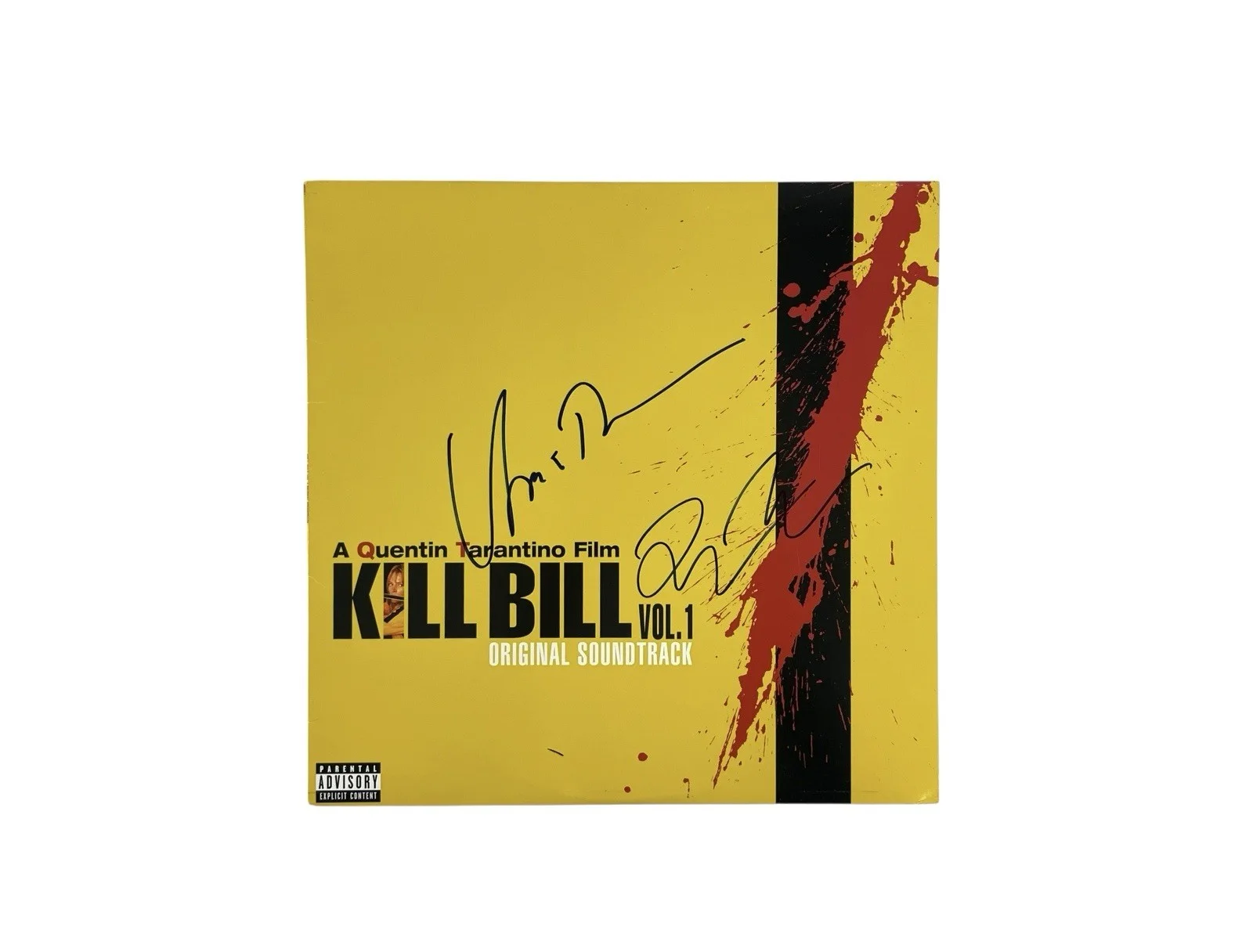 Uma Thurman, Quentin Tarantino — Kill Bill Vol. 1 Quentin Tarantino Uma Thurman Signed Vinyl Movie Soundtrack BAS, image 3