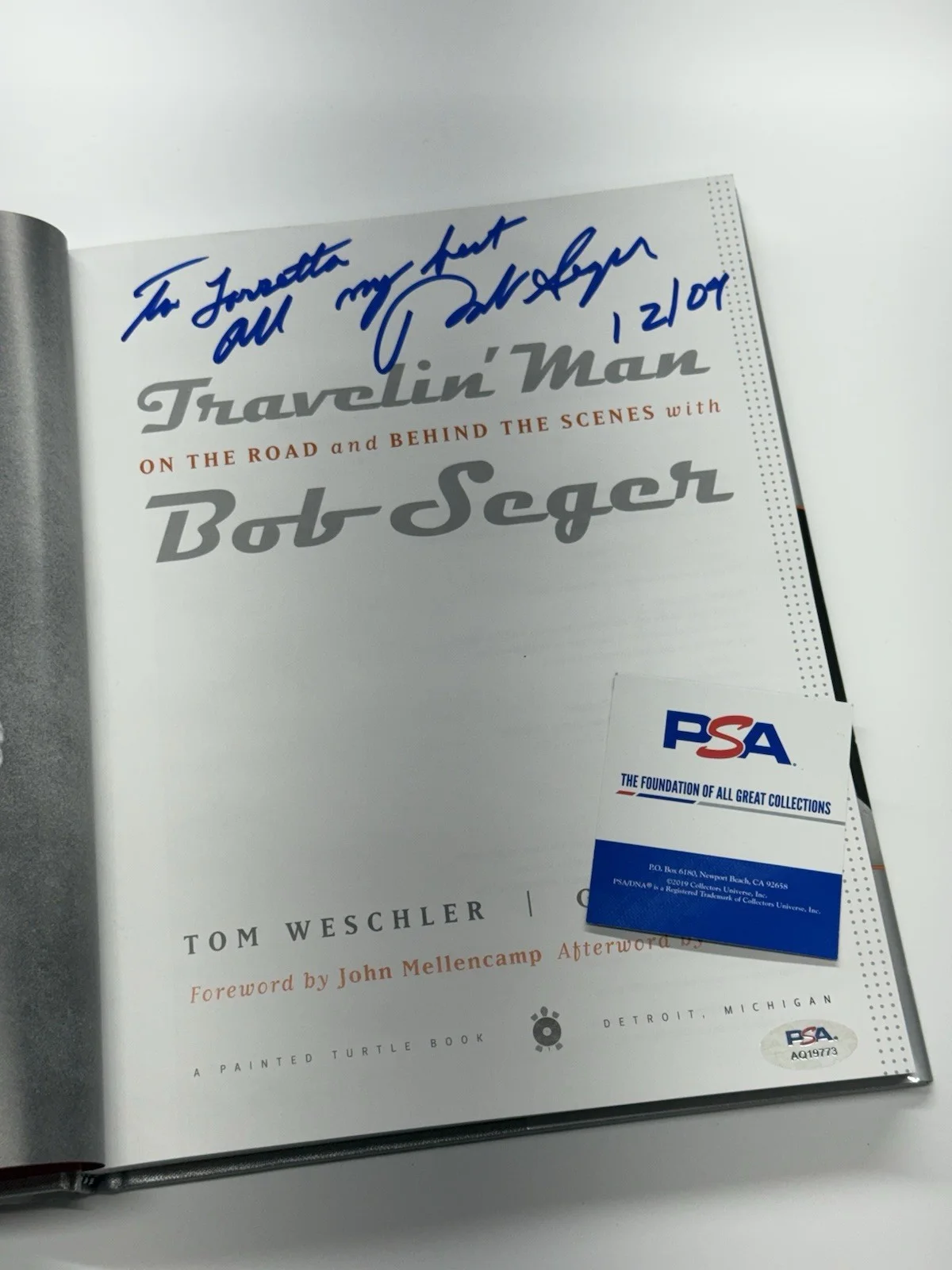 🏜️ BOB SEGER 🏜️ Signed Autographed Book Inscribed PSA DNA COA RARE, image 3