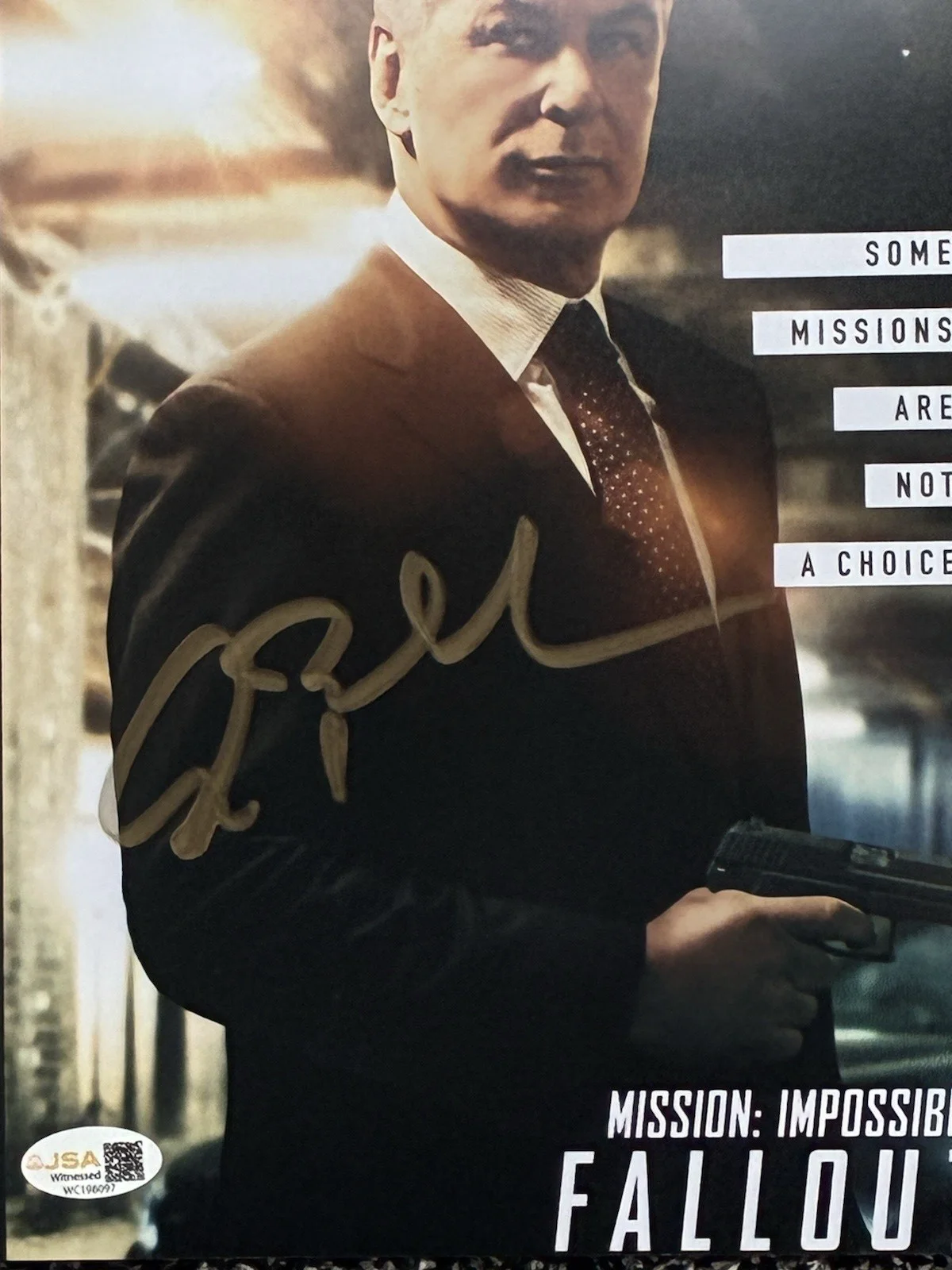 Alec Baldwin — ALEC BALDWIN SIGNED 8X10 MISSION IMPOSSIBLE FALLOUT MOVIE 2018 TOM CRUISE JSA, изображение 2