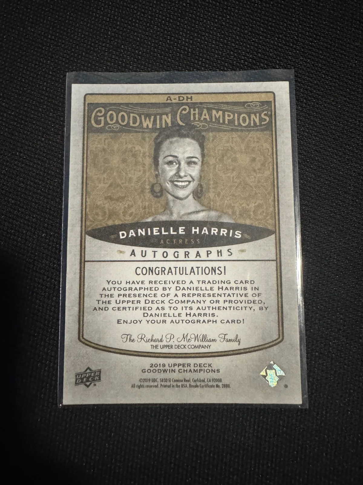 2019 Goodwin Champions Danielle Harris Inscription Auto Scream Queen /50, изображение 2