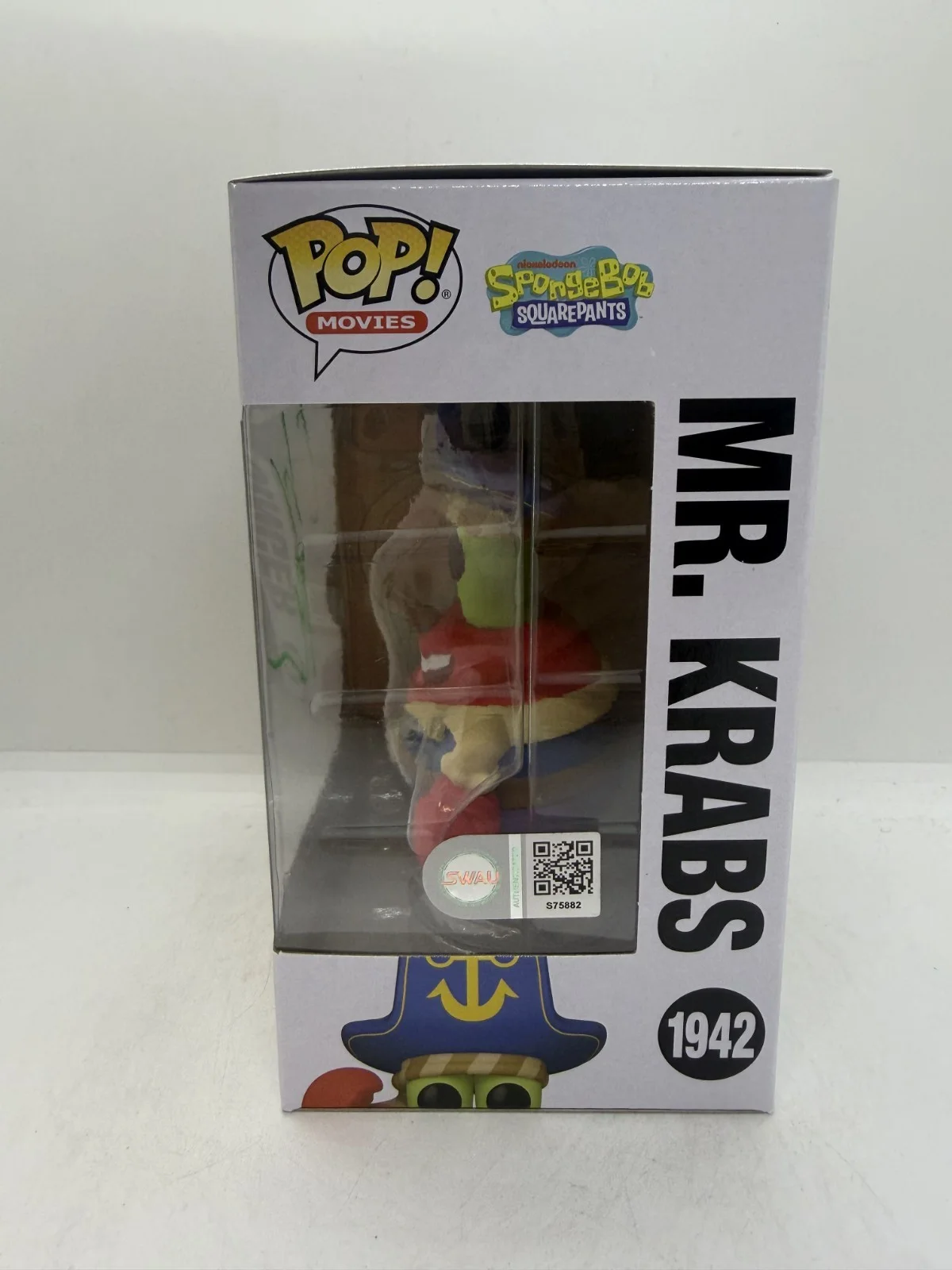 clancy brown — Clancy Brown SIGNED Spongebob Movie Mr. Krabs FUNKO POP #1942 SWAU, image 2