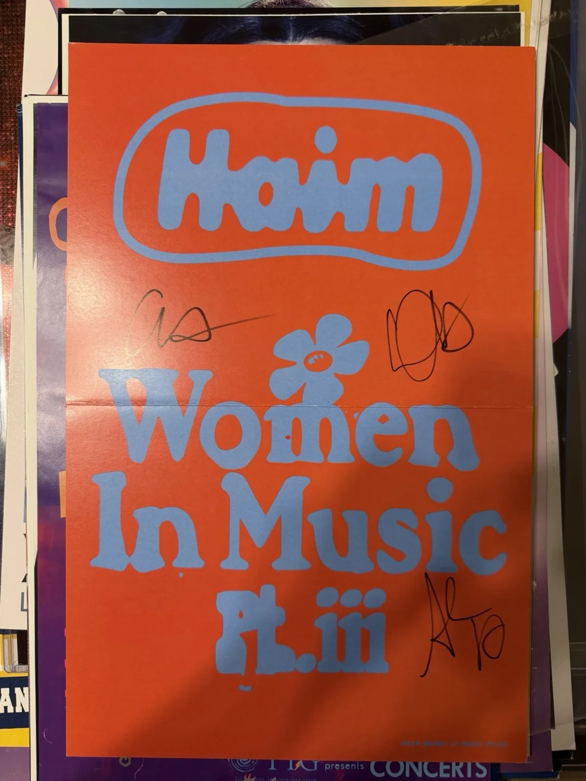 Haim Women In Music Signed Poster, изображение 2