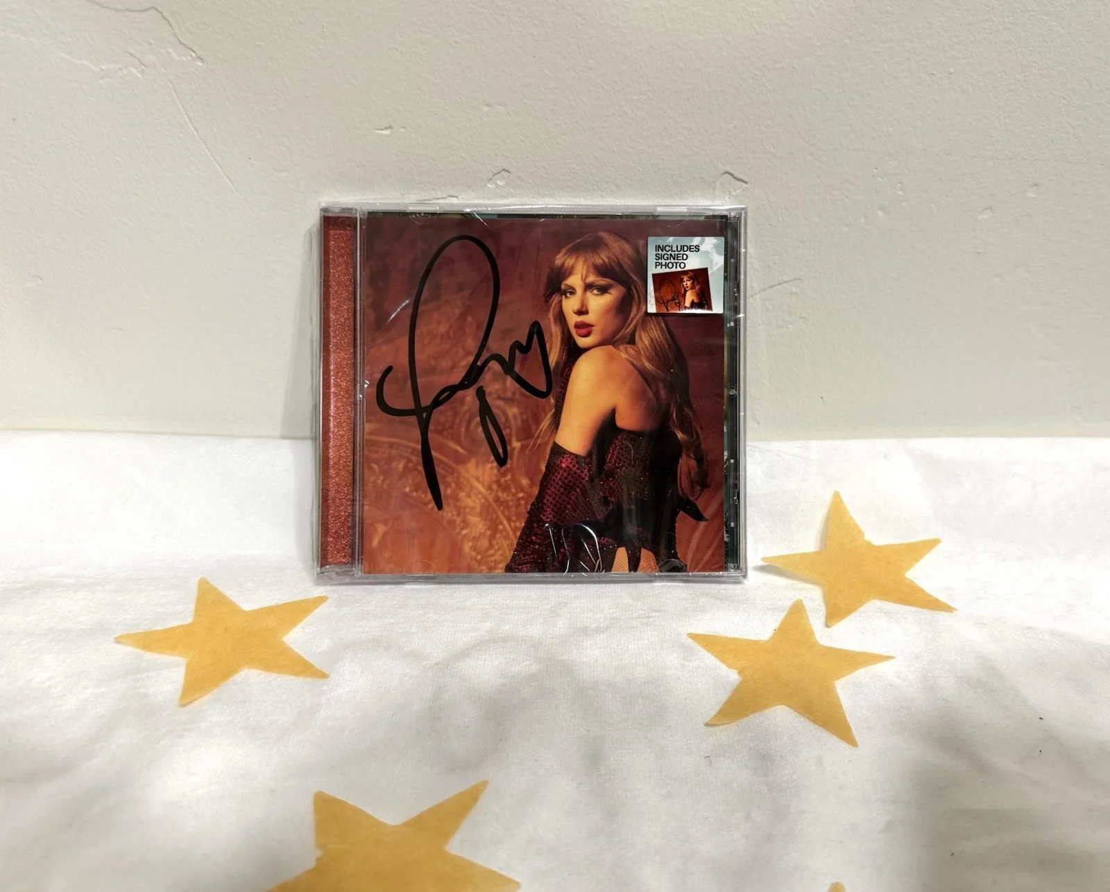 Taylor Swift | Life of a Showgirl — Signed CD Photo #3 | Rare Teardrop/Long Sig!, изображение 2