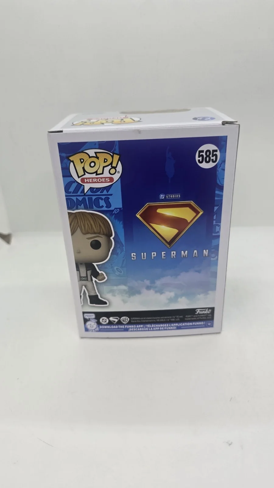 nathan fillion — Nathan Fillion Signed Superman Guy Gardner Funko Pop #585 SWAU, image 3